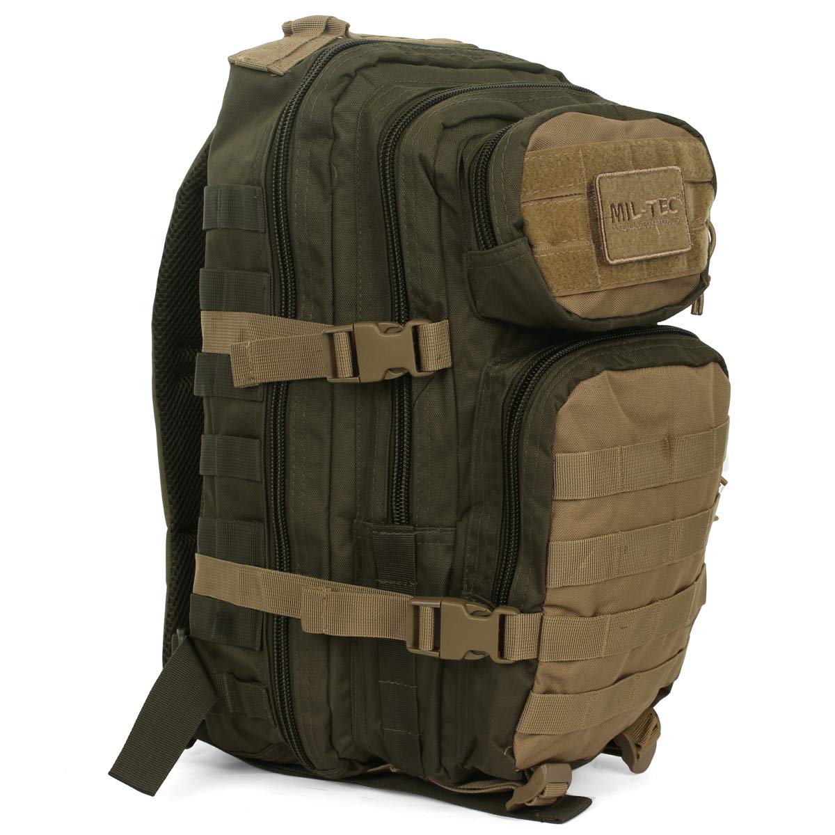 Mil-Tec Ranger Assault Pack - Rugged Durable Lightweight Versatile Tactical Outdoor Camping Hiking Backpack with Adjustable Padded Shoulder Straps & MOLLE Loops