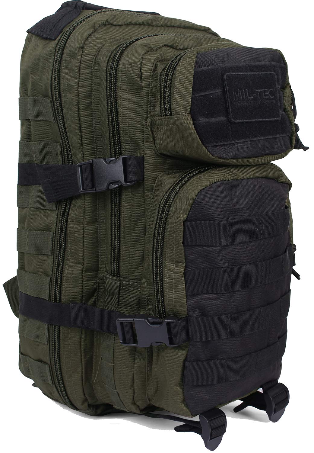 Mil-Tec Ranger Assault Pack - Rugged Durable Lightweight Versatile Tactical Outdoor Camping Hiking Backpack with Adjustable Padded Shoulder Straps & MOLLE Loops