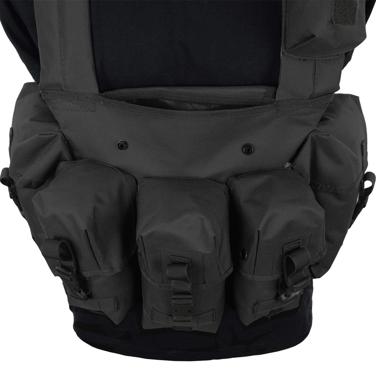 Airsoft Mag Pouches Carrier Vest Chest Rig Tactical Military Army Black