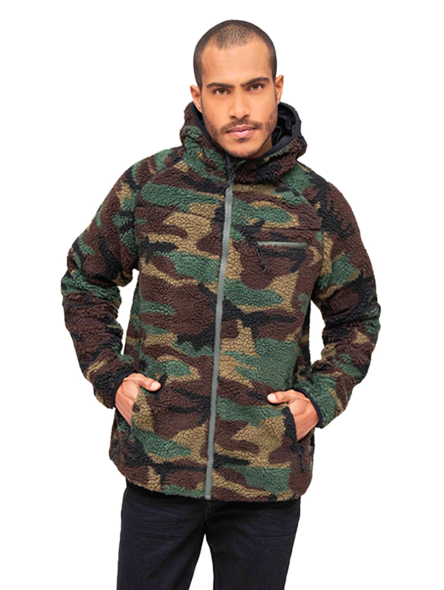 Brandit Men's Teddyfleece Worker Jacket Olive