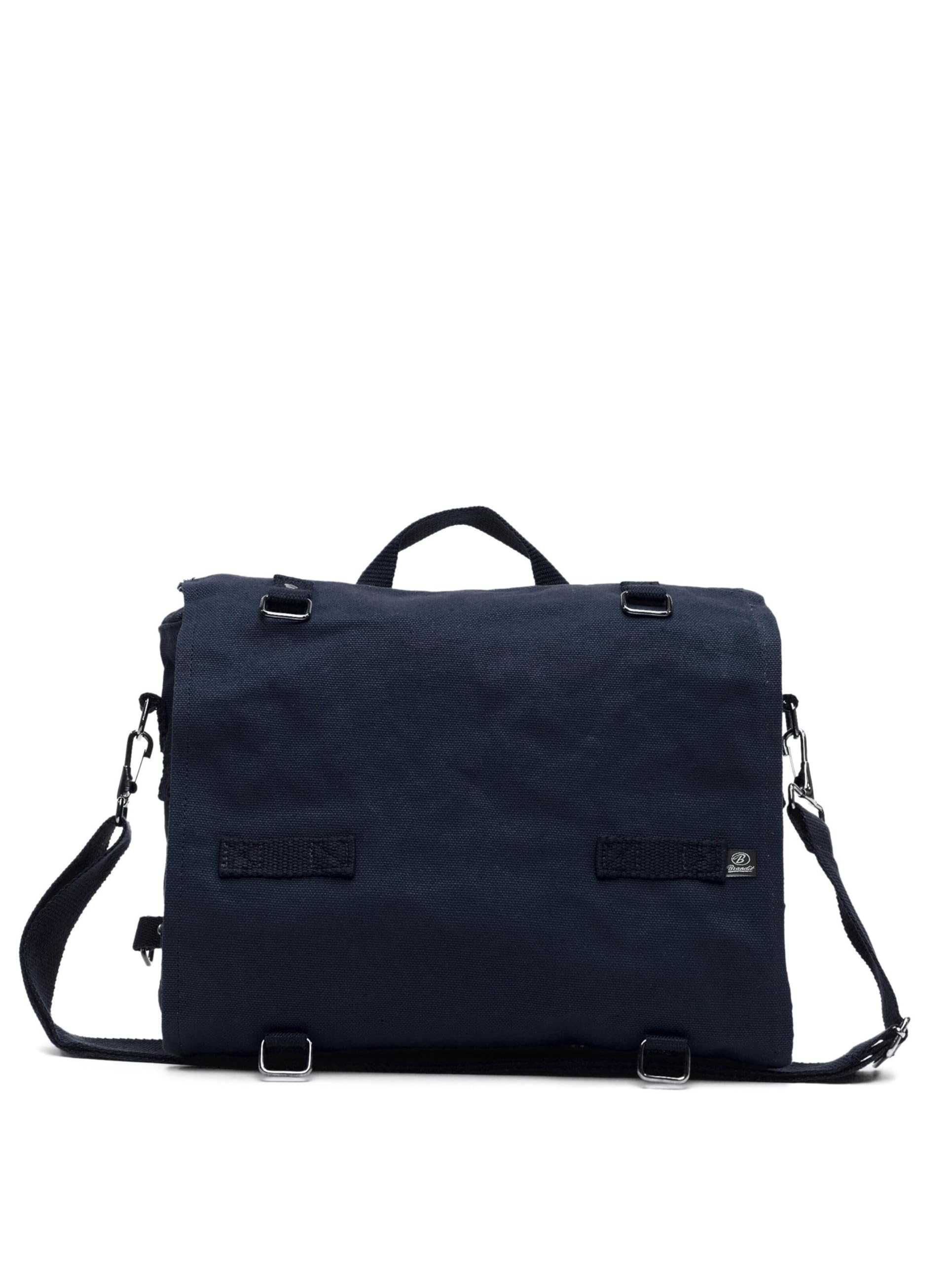 Brandit Canvas Bag – Large, Navy Blue, Durable Shoulder Messenger Bag
