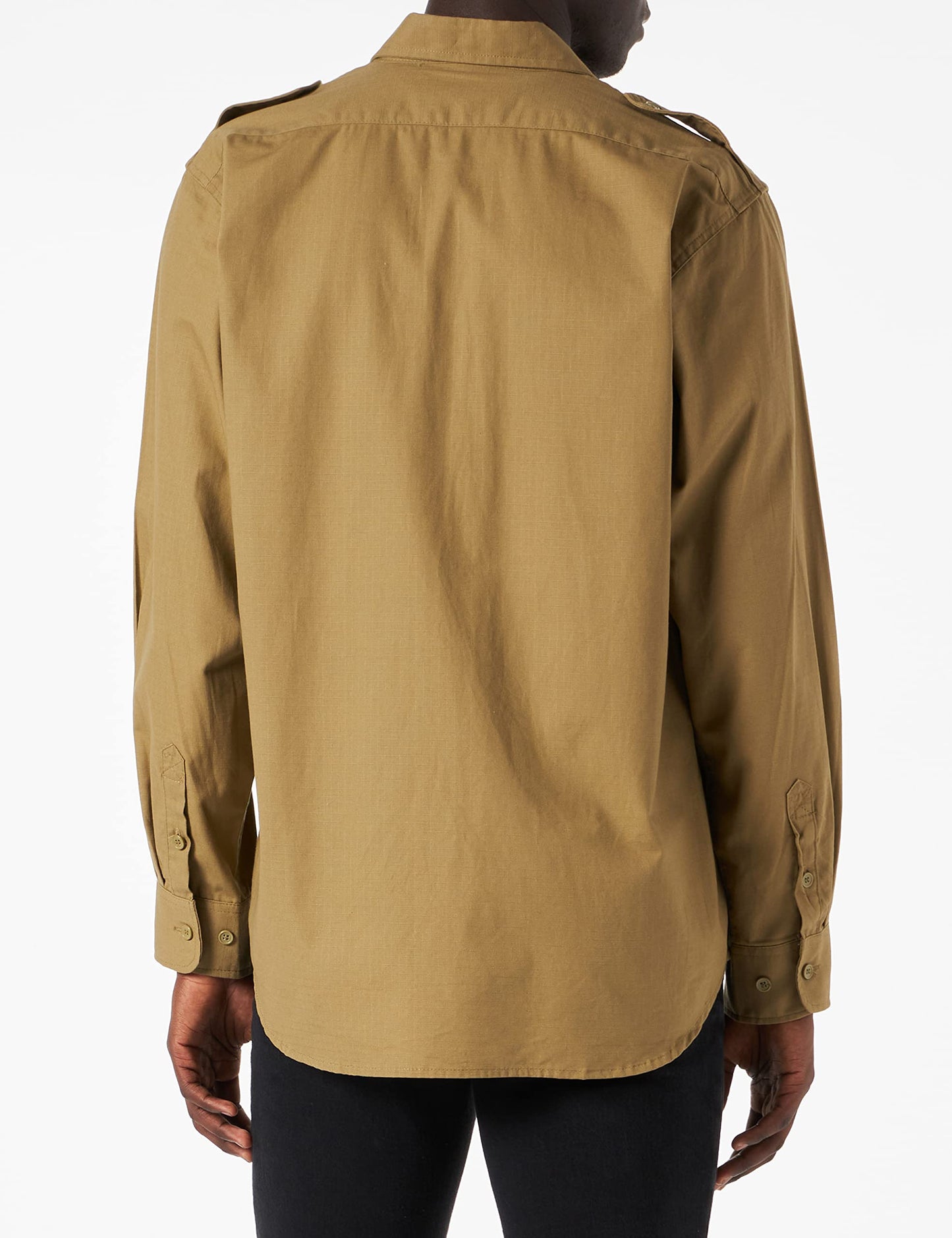 Mil-Tec Ripstop Field Shirt Coyote 100% Cotton Long Sleeve Tactical Top