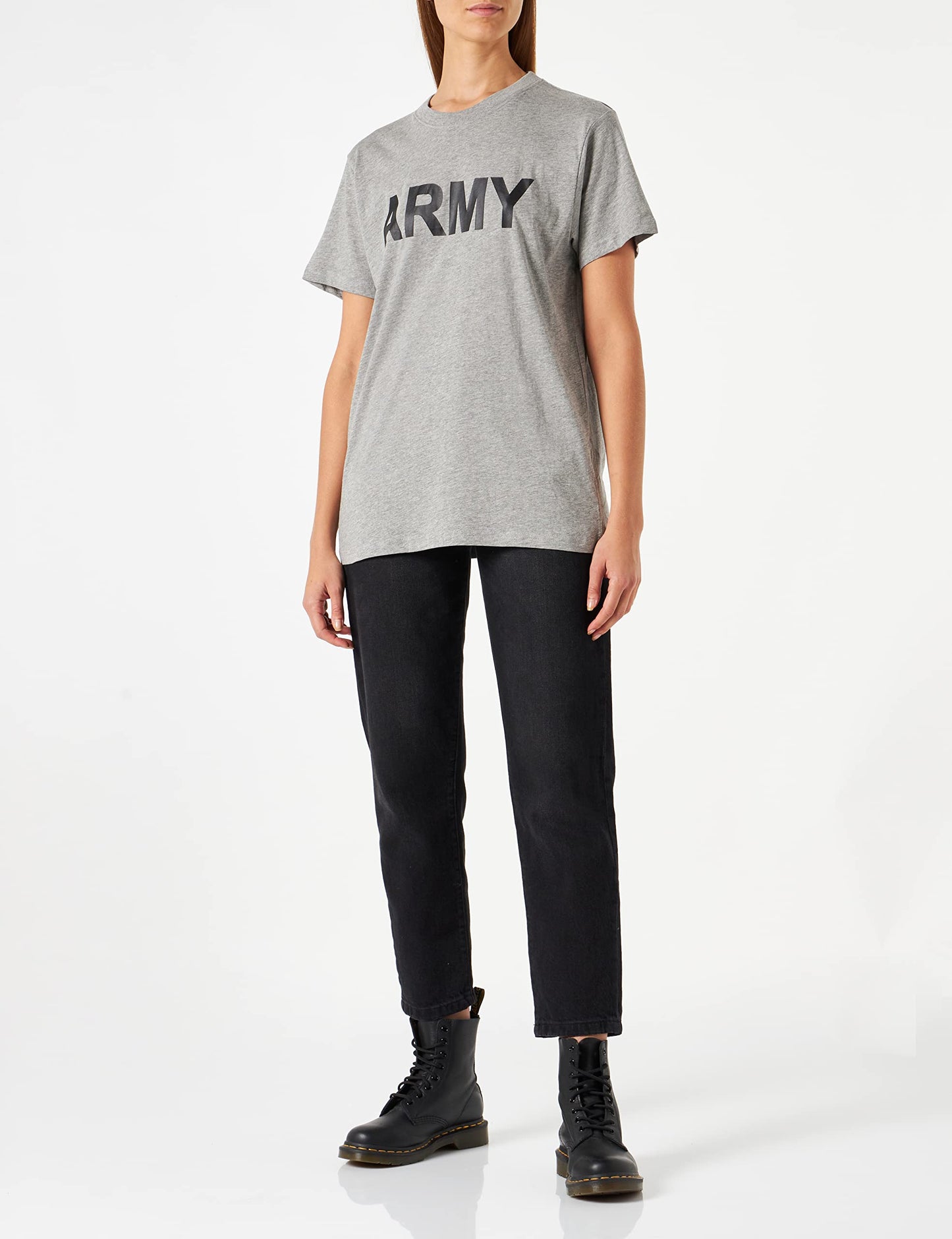 Mil-Tec Printing Army, Men's T Shirt, Grey, Xx-Large