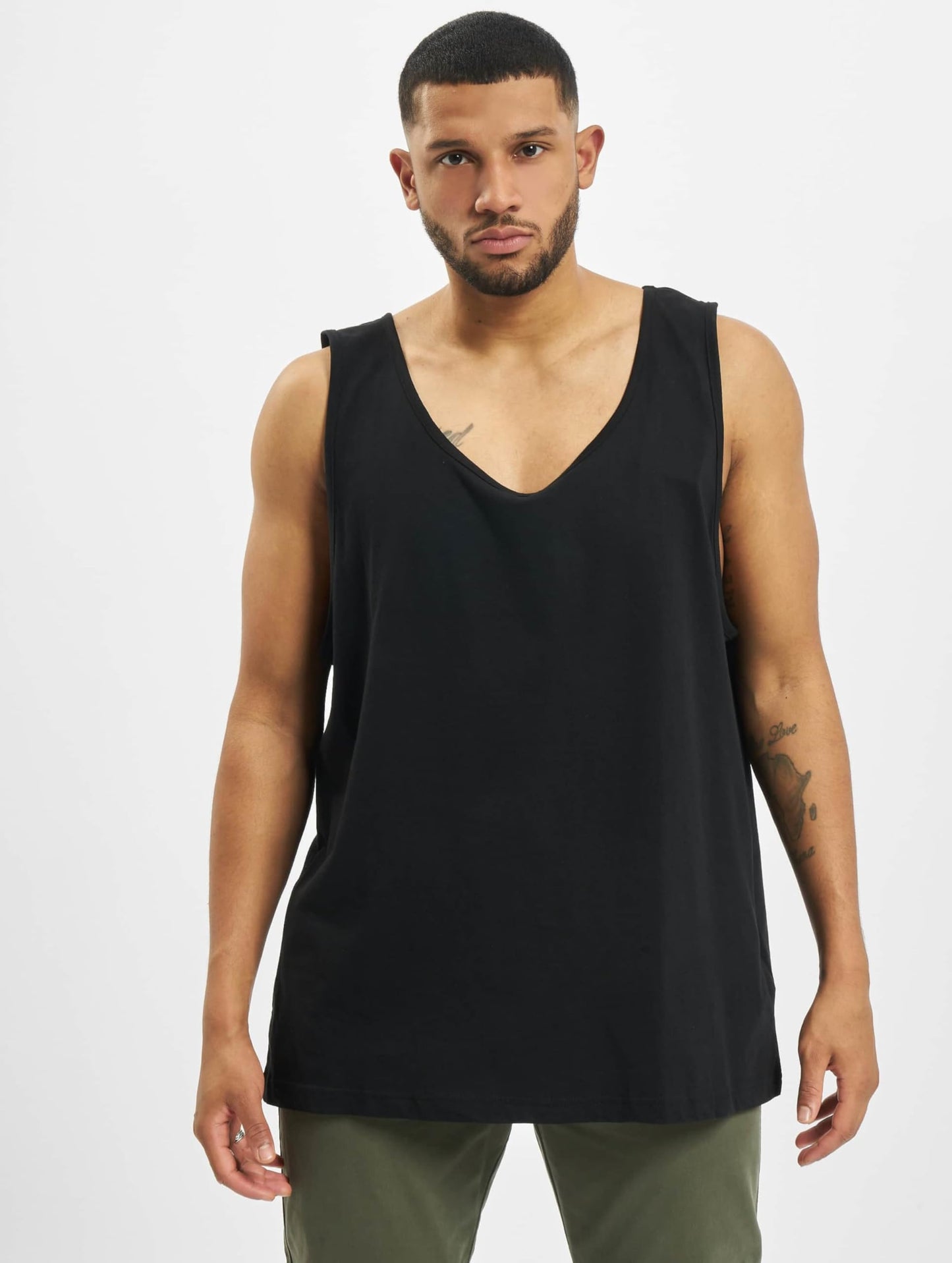 Brandit Men’s Tank Top Black S | Lightweight Cotton Sleeveless Shirt