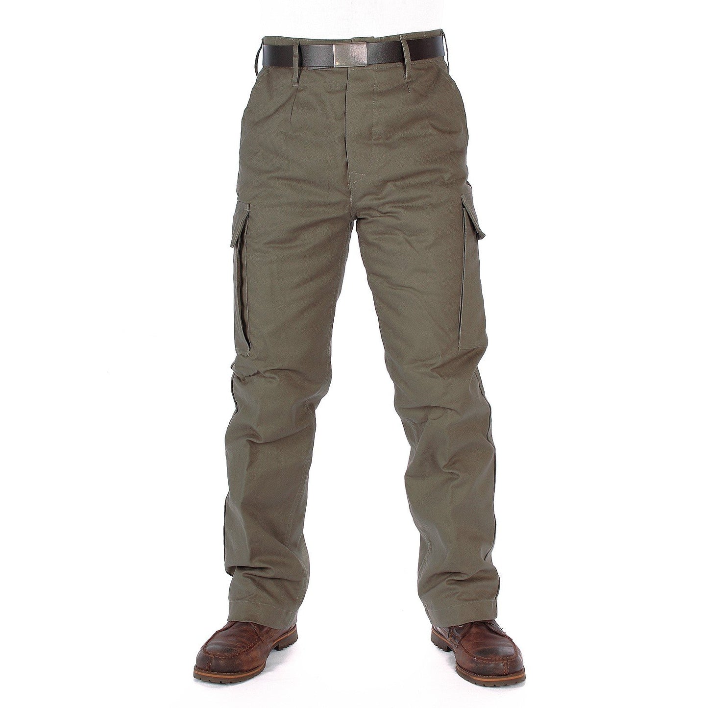 Olive Green Moleskin Thermal Trousers