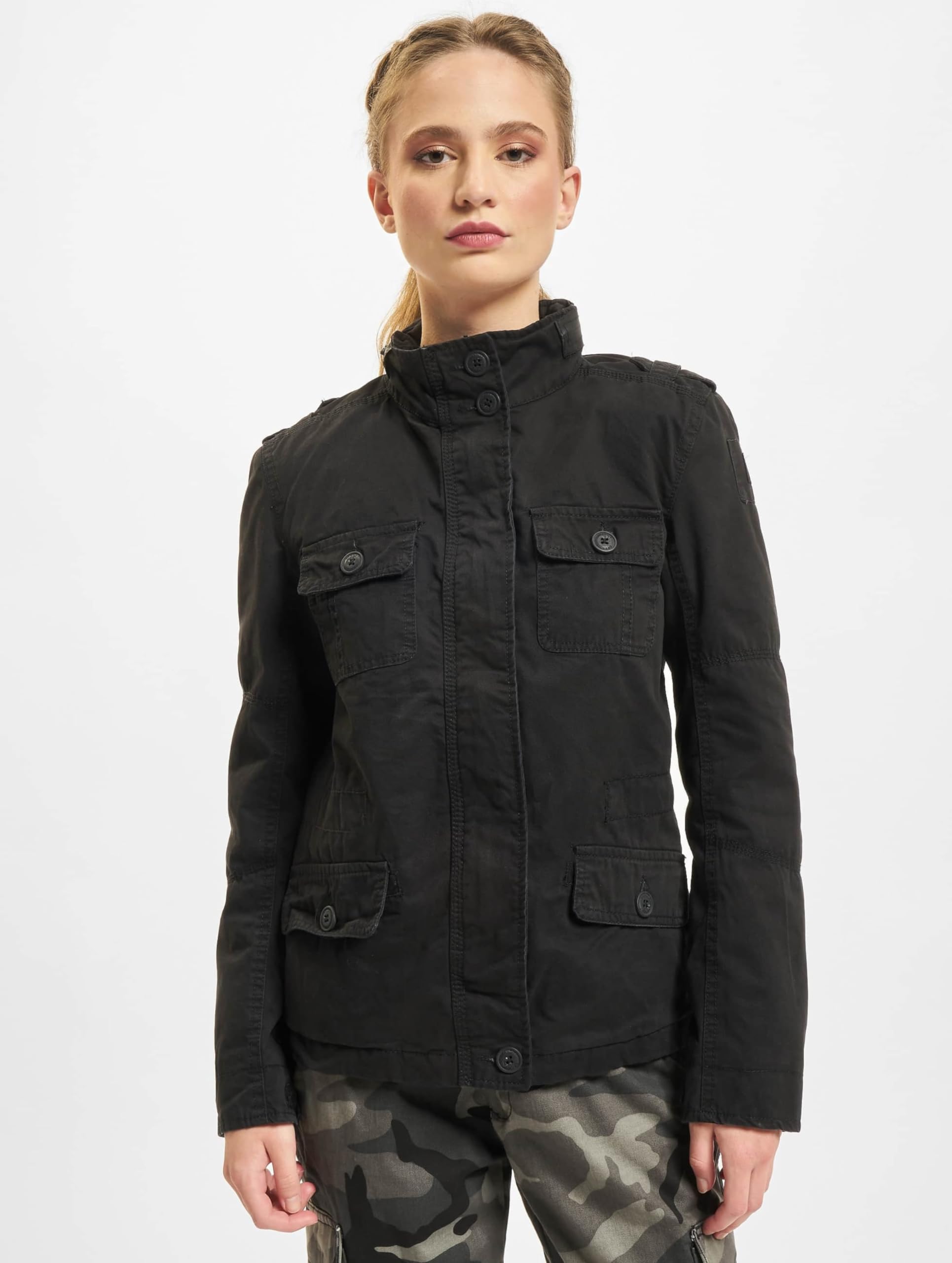 Brandit Britannia Jacket – Women’s Olive, Stylish Military Field Jacket