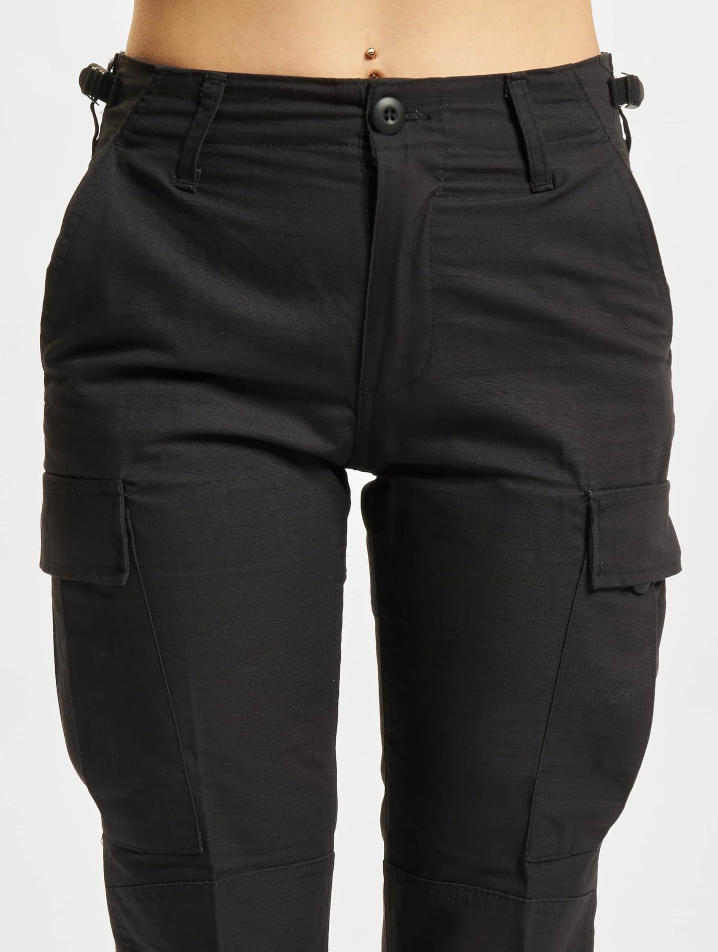 Brandit Women's BDU Ripstop Pants, Trousers, Black, 4 US