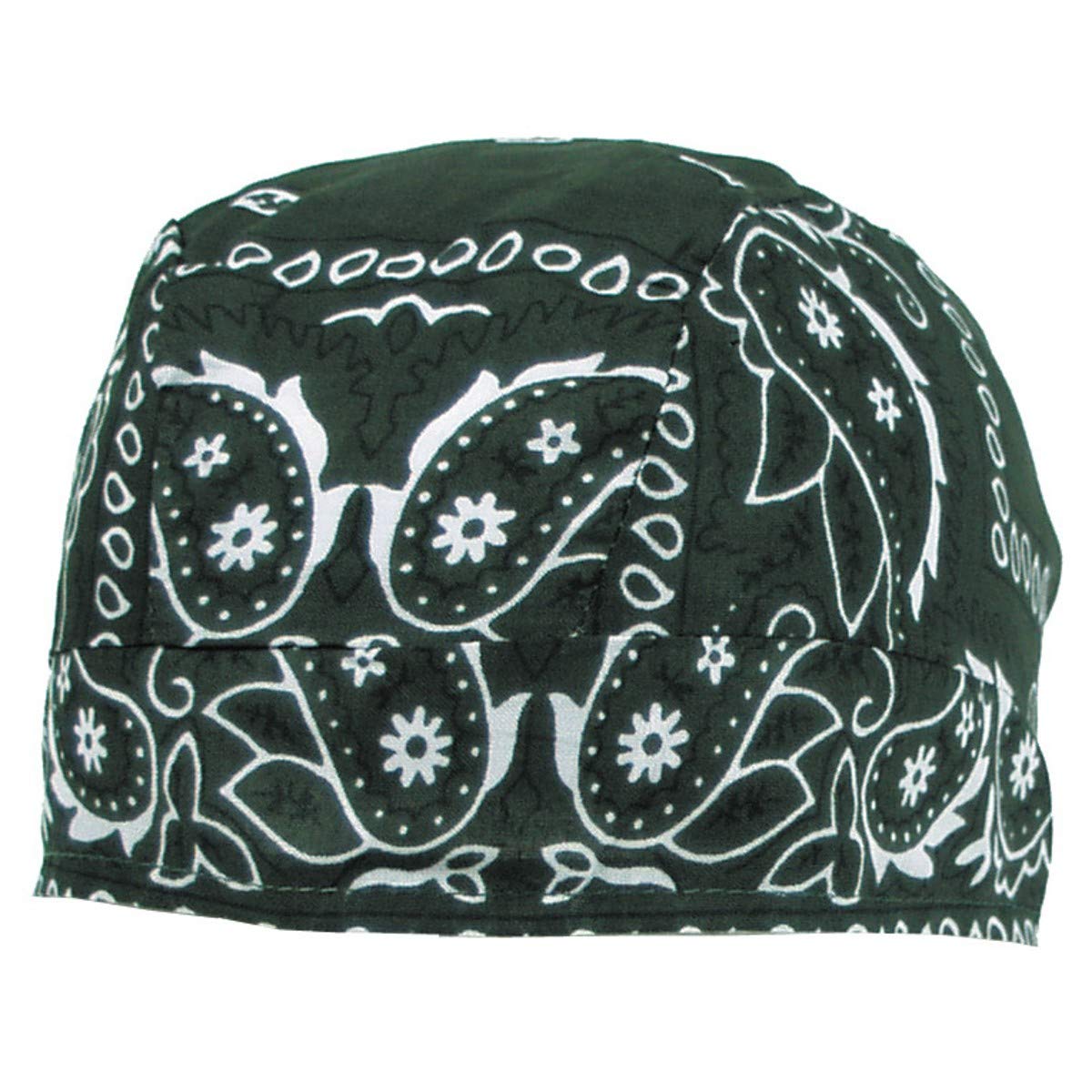 MFH Headwrap – Paisley OD Green Bandana Scarf Mask