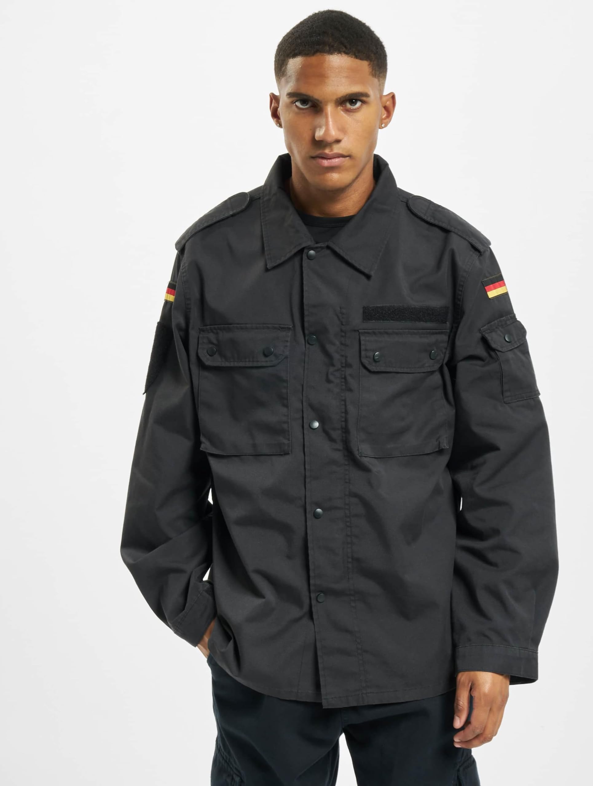 Brandit Men’s Lightweight Jacket BW Feldbluse Black 2XL – Military Style
