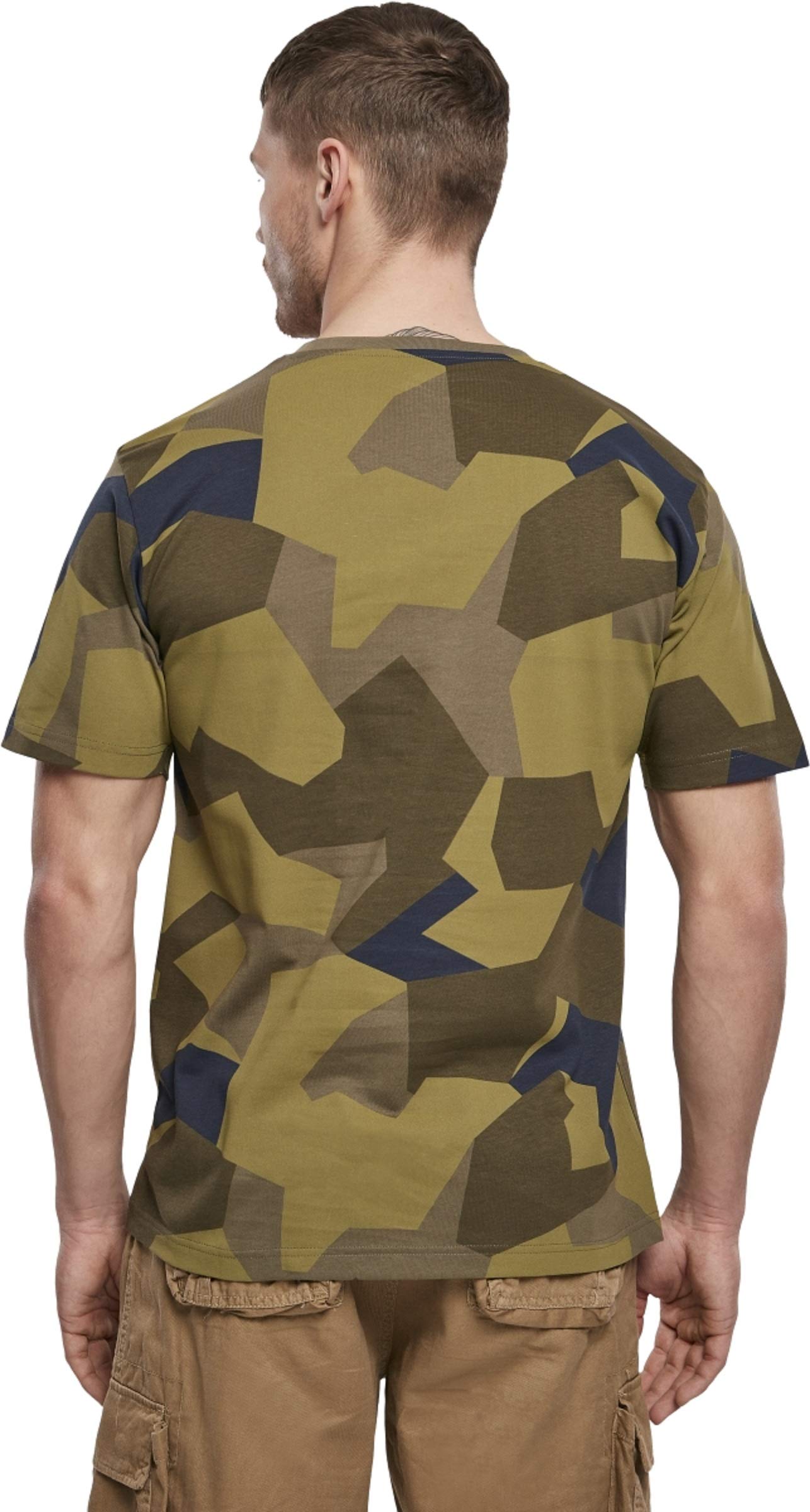 Brandit Men's T-Shirt Swedish Camo M90 Size S