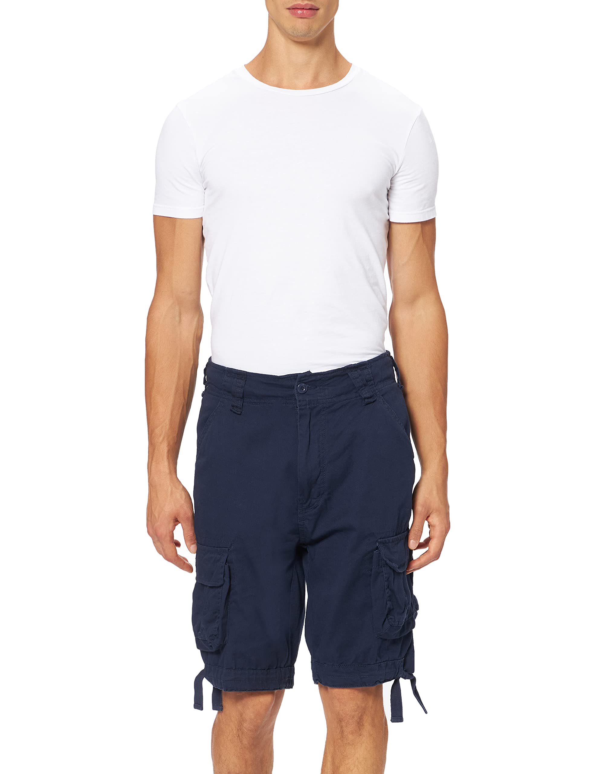 Brandit Men’s Urban Legend Shorts Navy – Vintage Military Cargo Shorts M