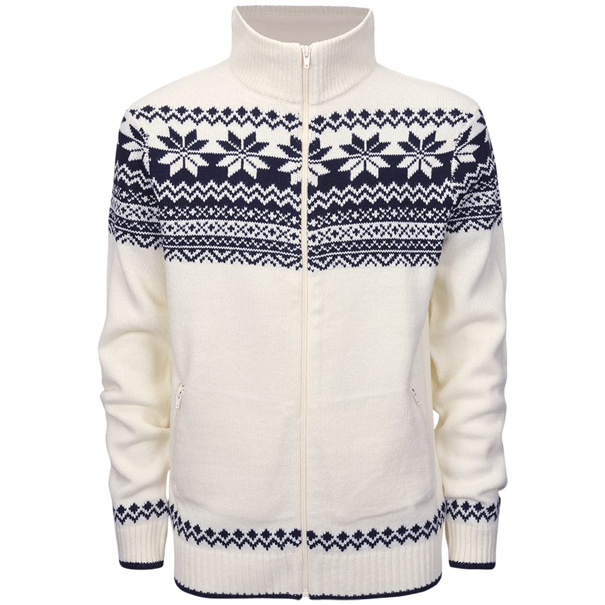 Brandit Men’s Norweger Cardigan Black | Warm Knit Winter Sweater Jacket