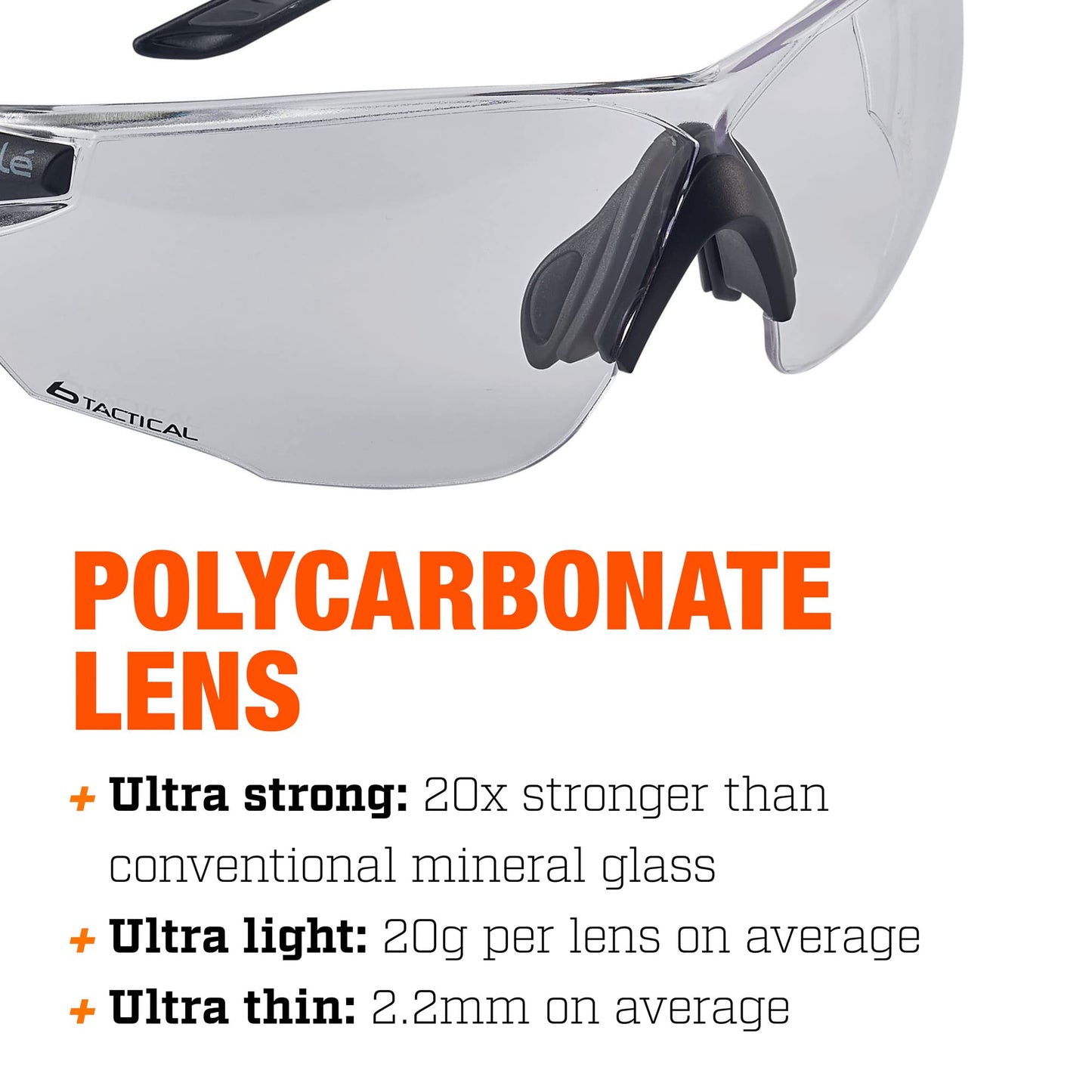 Bollé Safety Bolle Combat Ballistic Spectacles - Clear, Smoke, ESP Lens Black Frame, Green, One Size (COMBKITN)