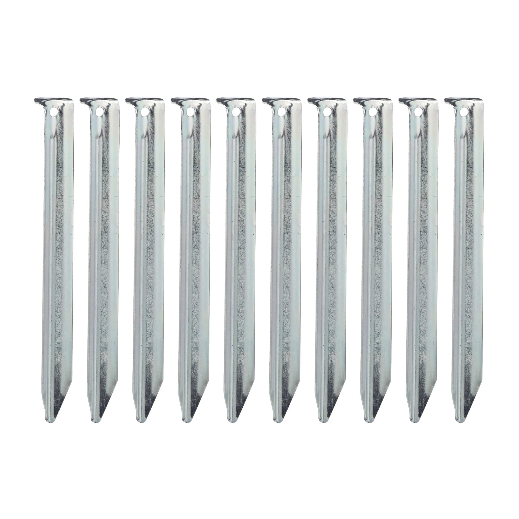 Mil-Tec 18cm Steel Tent Pegs - Pack of 10