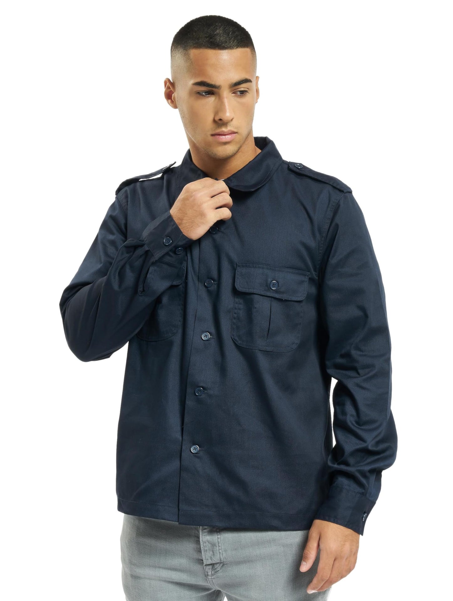 Brandit Men's Shirt 1/1 Long Sleeve Olive