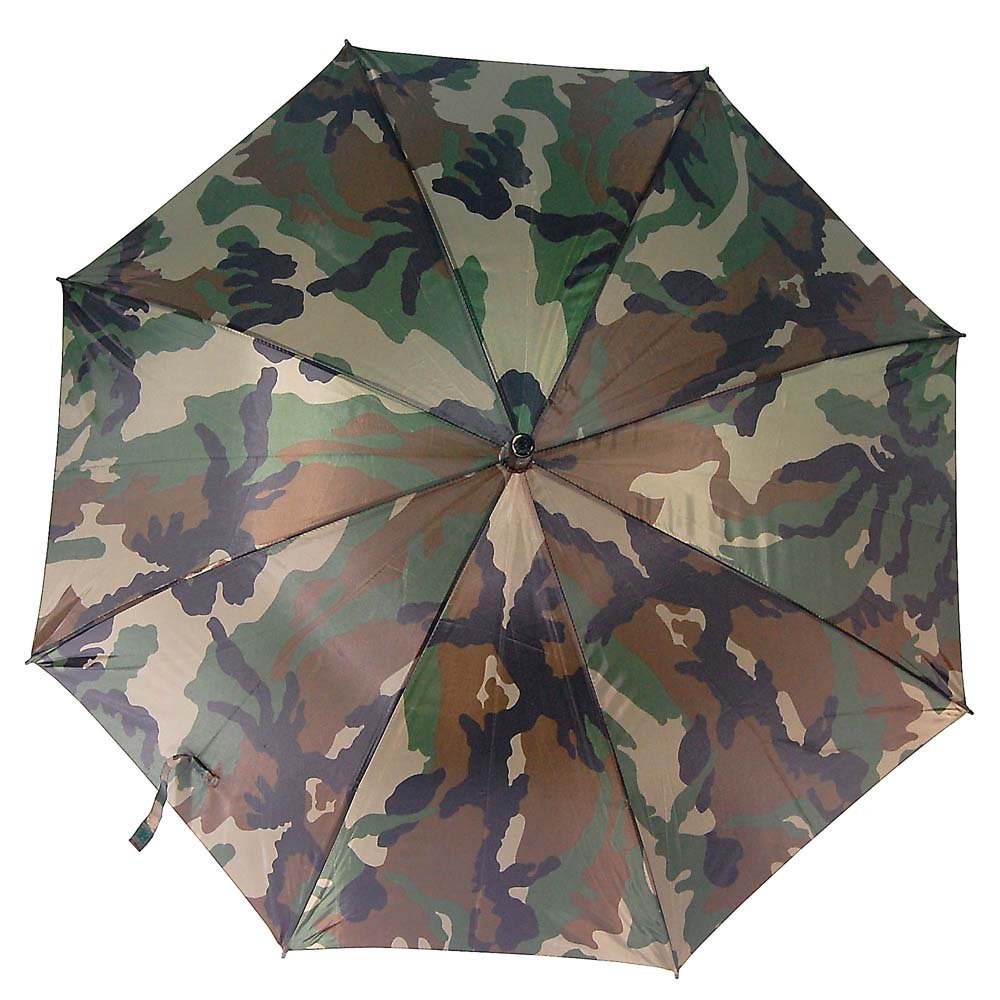 MIL-TEC Umbrella, 100% Polyester, Polyurethane coated, Woodland Camo, Regular, 10636020