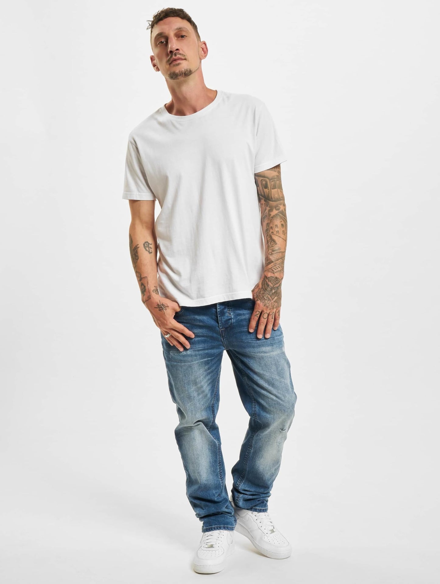 Brandit Men’s Will Denim Jeans Blue – Classic Straight Fit Jeans