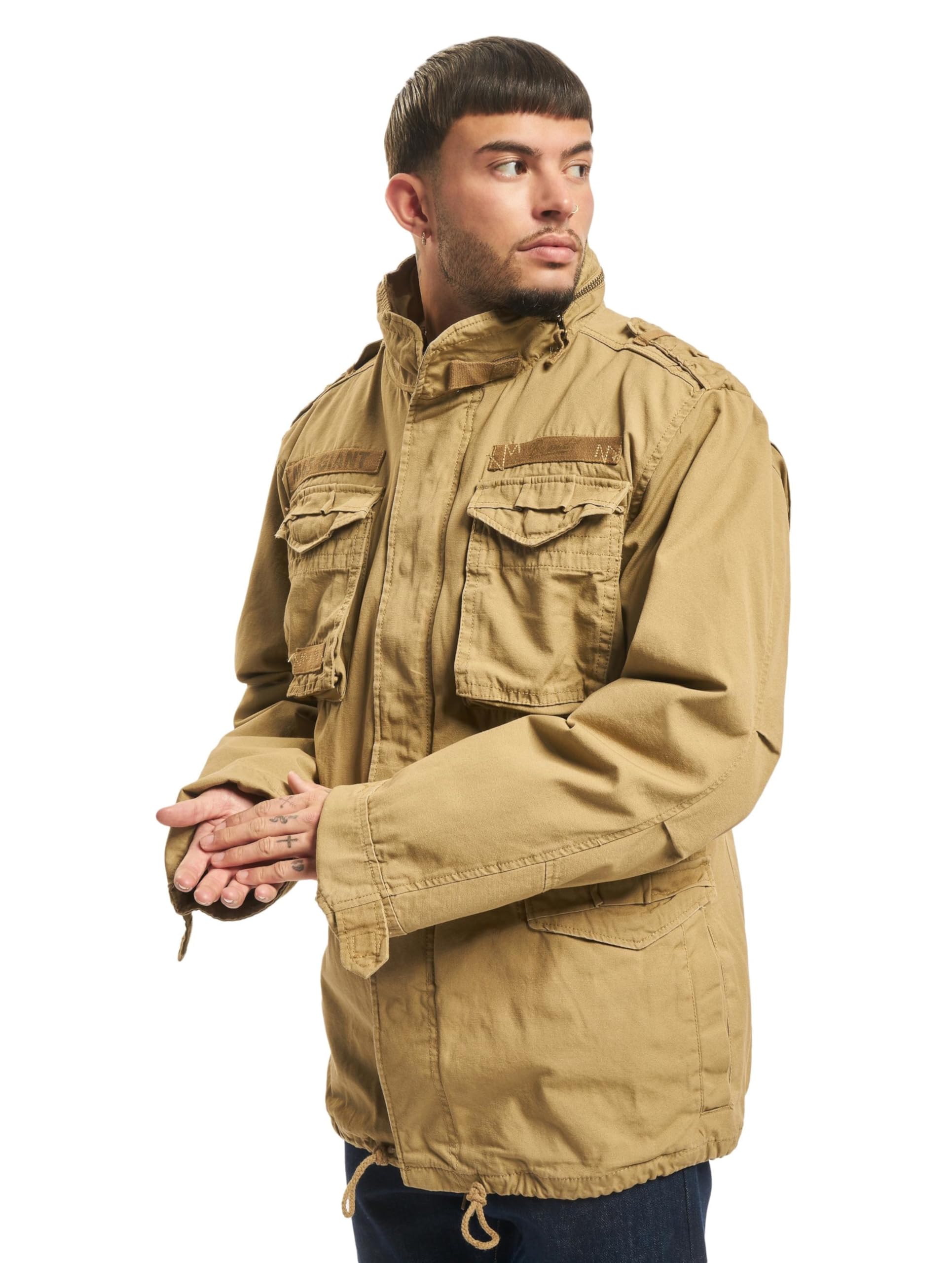 Brandit Men’s M-65 Giant Jacket Camel – Vintage Military Field Coat XL