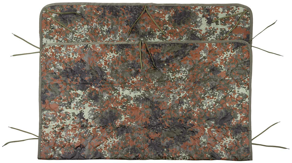 MFH Poncho Liner – Flecktarn Camo Military Blanket Quilt