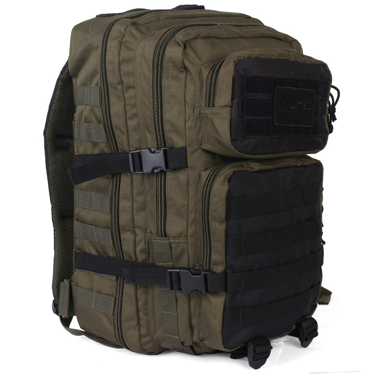 Mil-Tec Ranger Assault Pack - Rugged Durable Lightweight Versatile Tactical Outdoor Camping Hiking Backpack with Adjustable Padded Shoulder Straps & MOLLE Loops