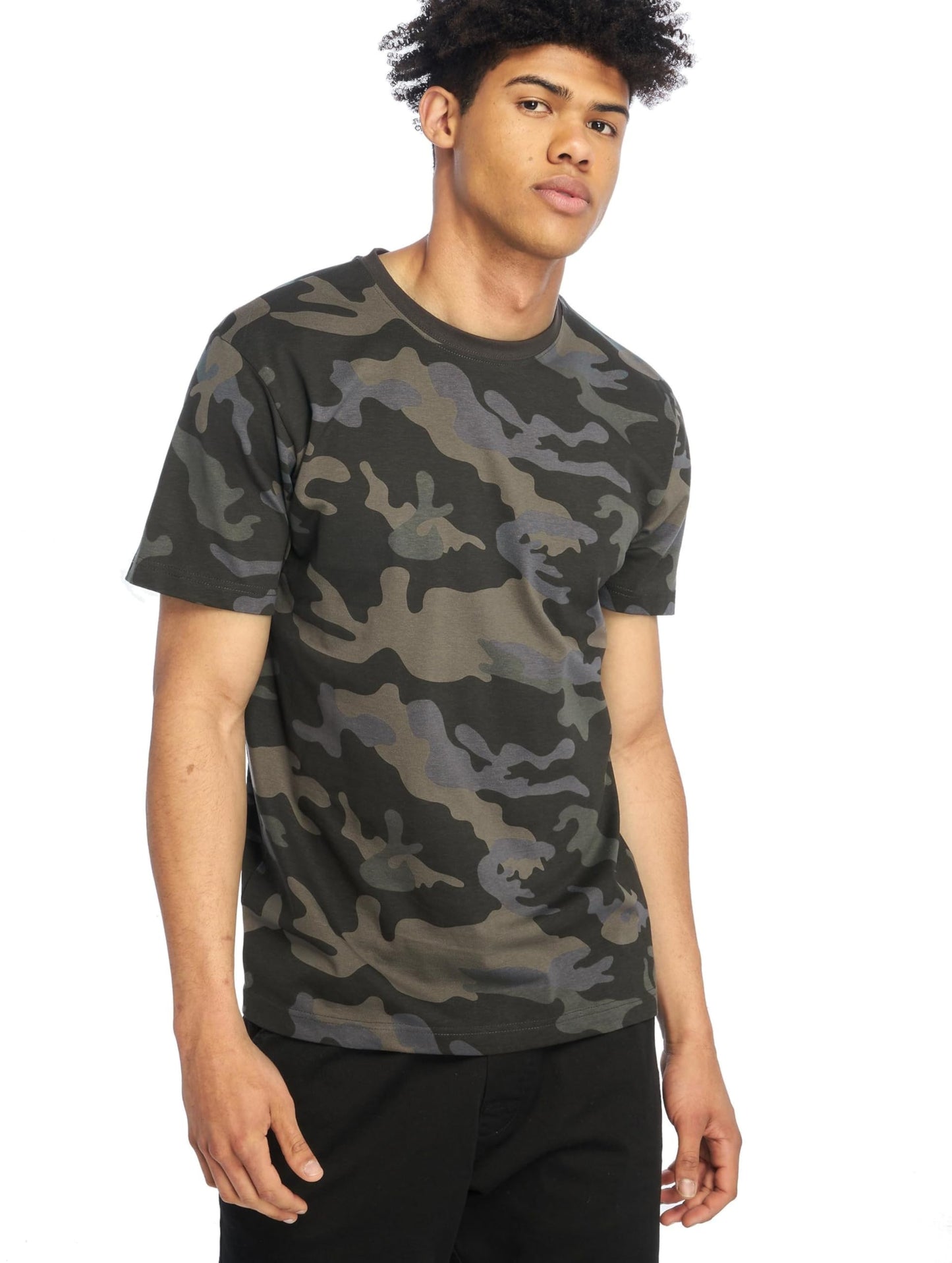 Brandit Men’s Dark Camo Cotton T-Shirt 6XL | Casual, Training & Outdoor Wear