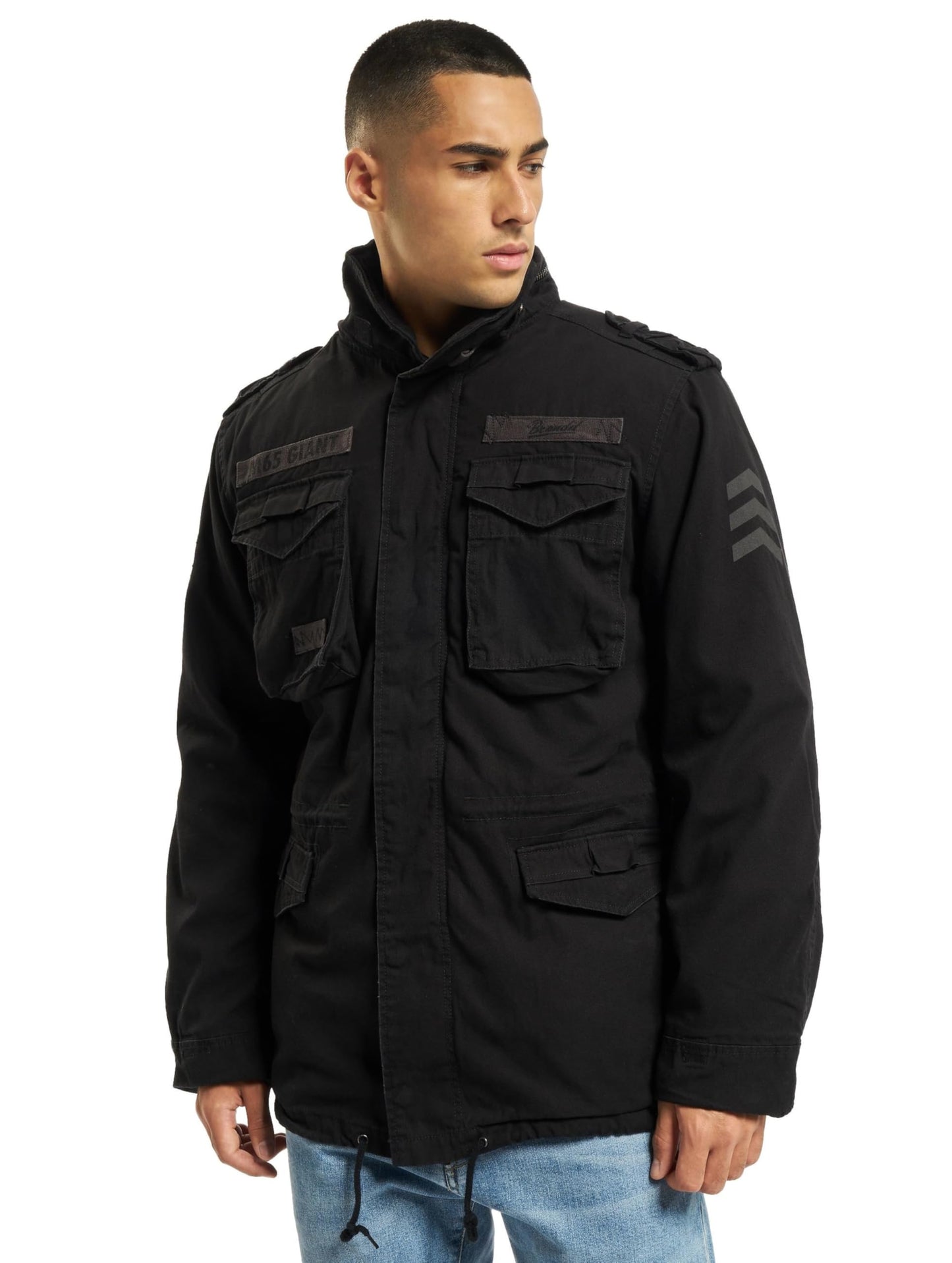 Brandit Men's M-65 Giant Jacket Black Size XL