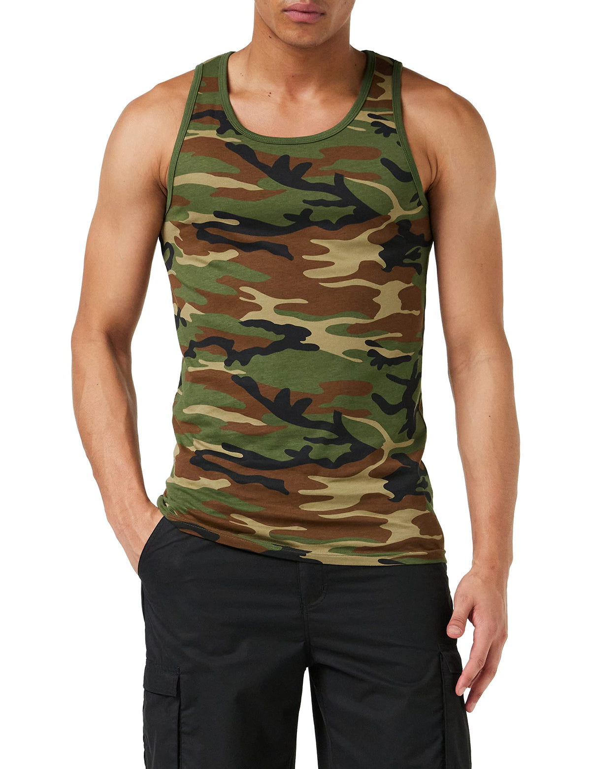 Mil-Tec Cotton Tank Top Woodland
