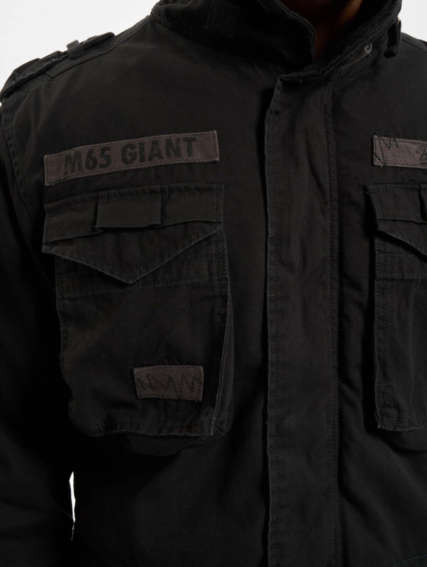Brandit Men's M-65 Giant Jacket Black Size XL