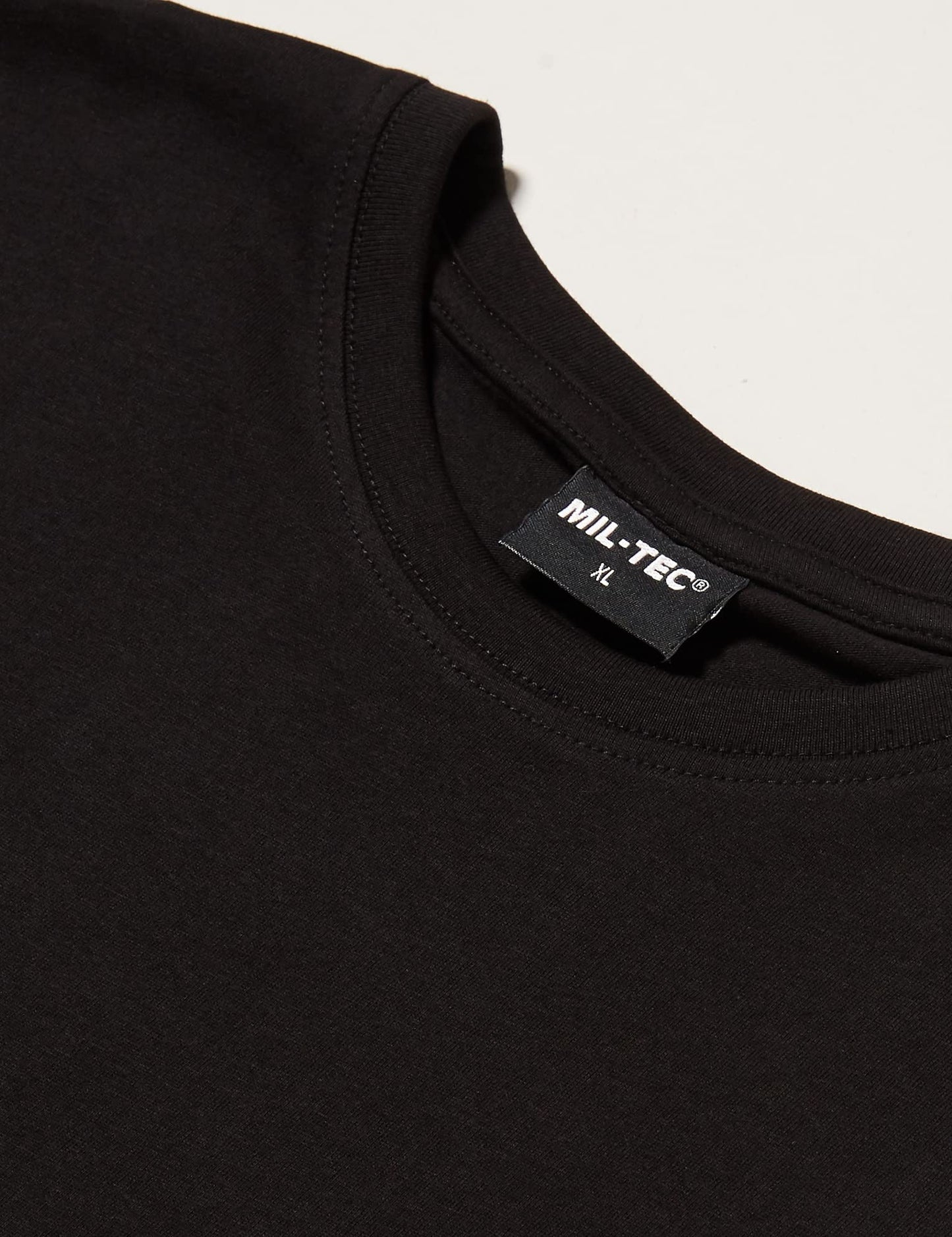 Plain US BDU Style T-Shirt in Black, Olive Green or Coyote Khaki (4XL, Black)