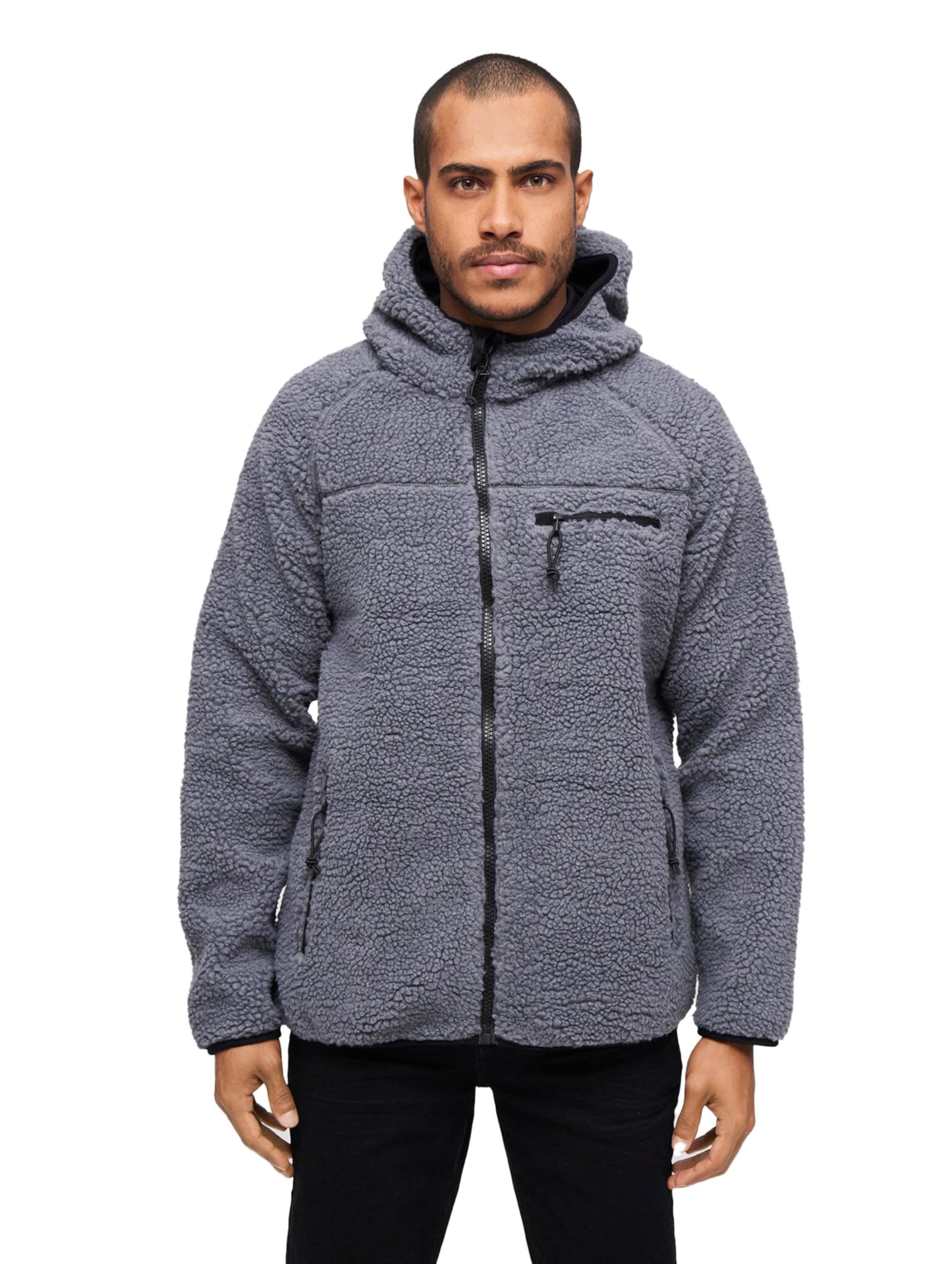 Brandit Men’s Teddyfleece Worker Jacket Olive | Warm Outdoor Winter Coat
