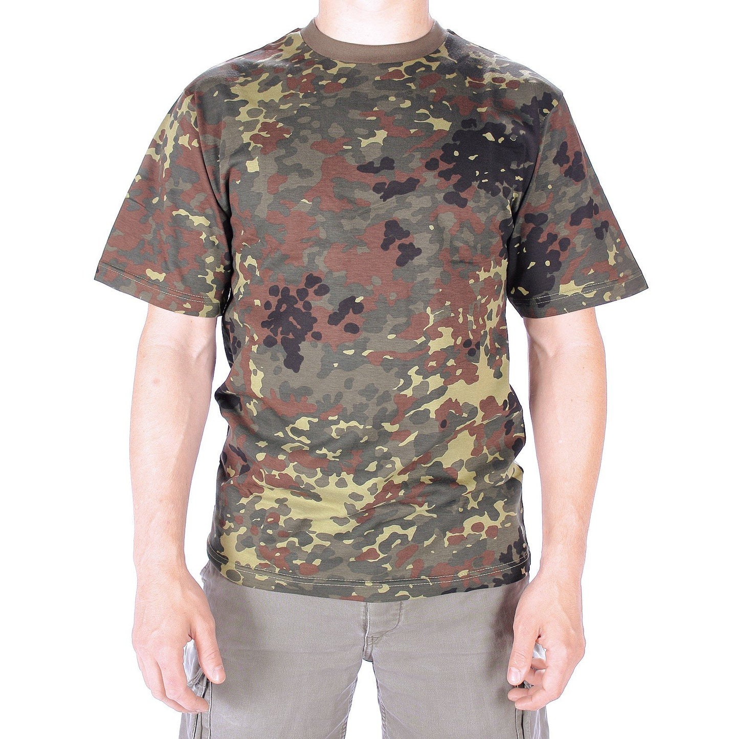 Mil-Tec Camo Crewneck Men's Cotton T-Shirt