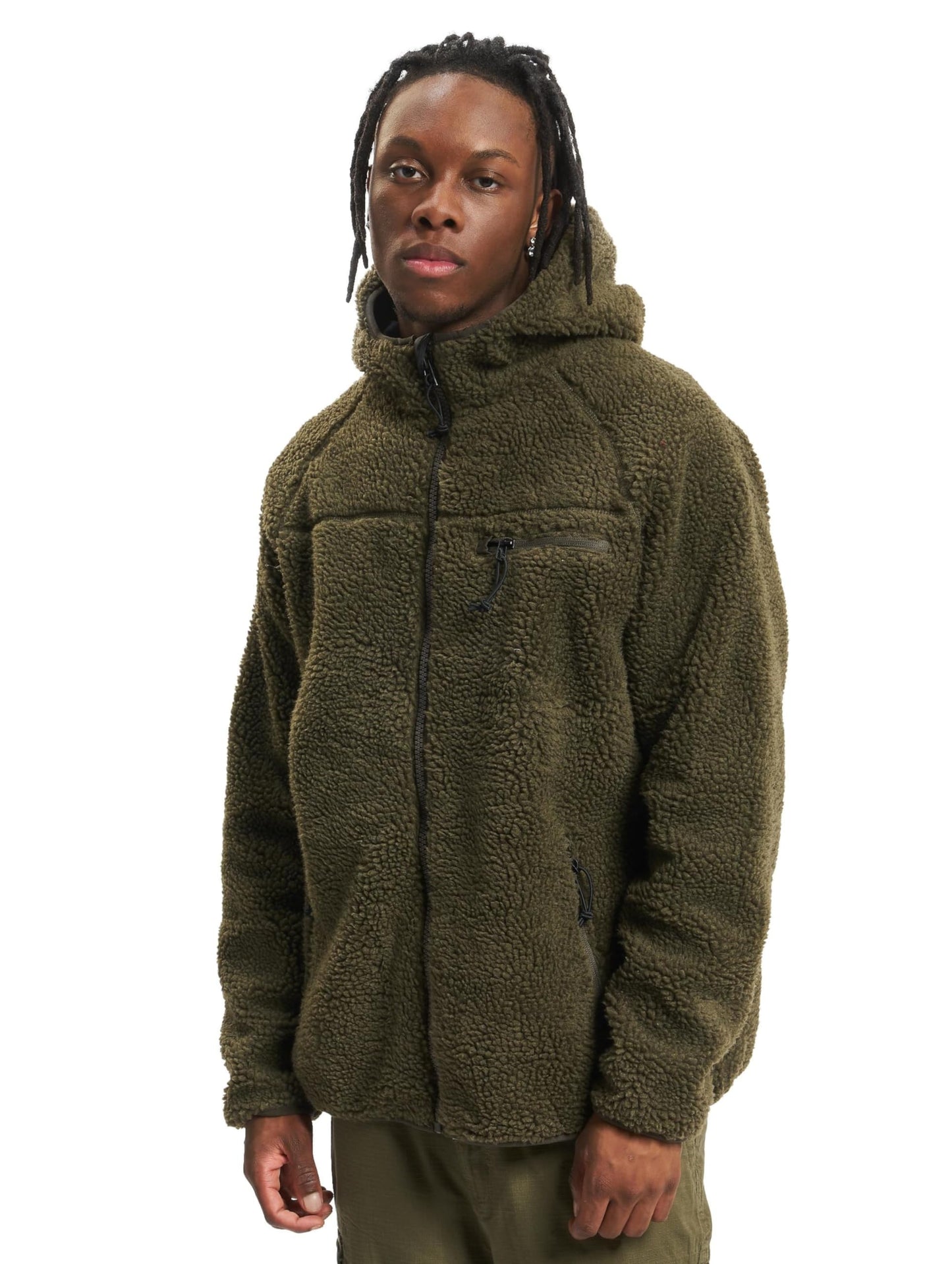 Brandit Men's Teddyfleece Worker Jacket Olive