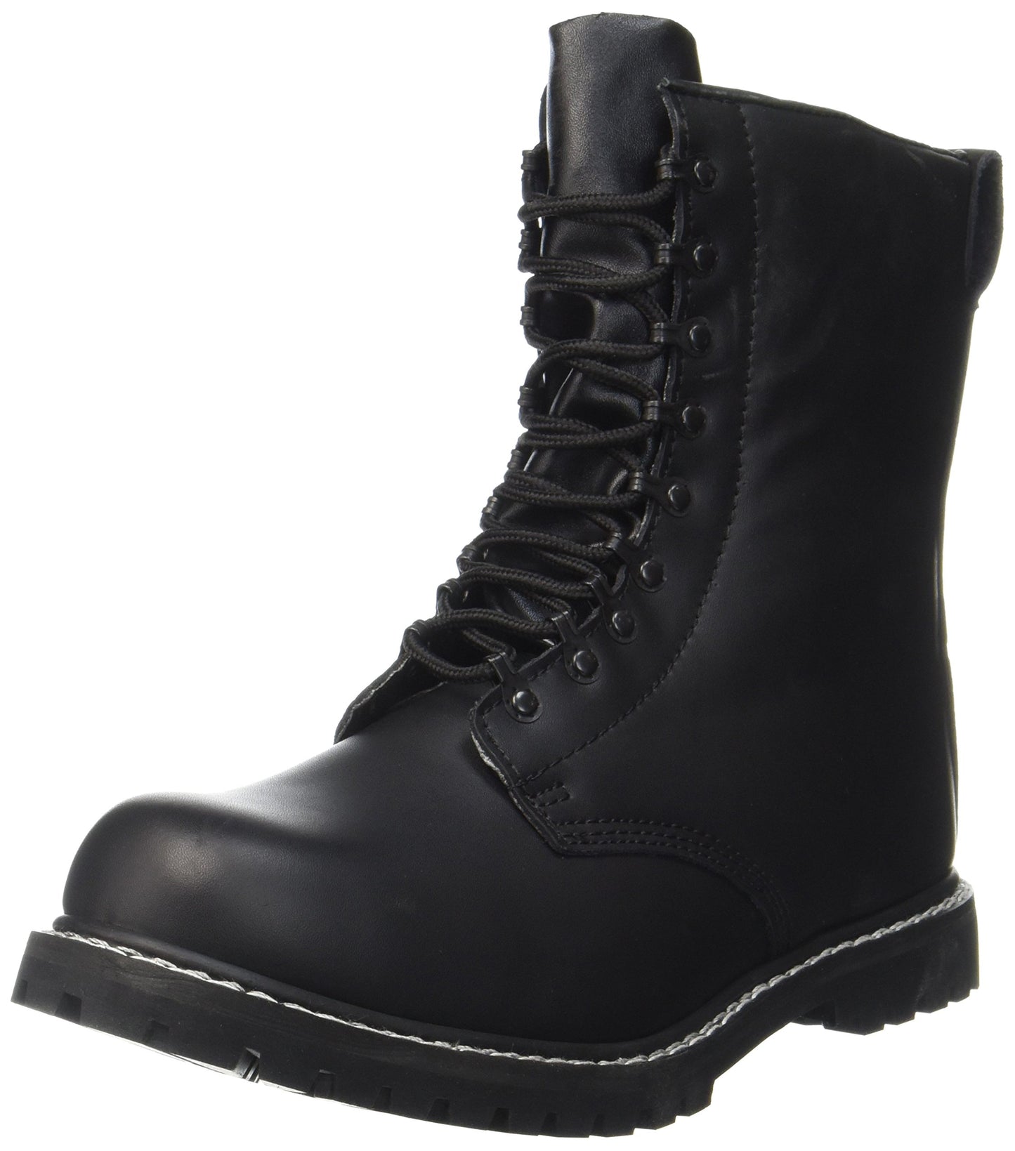 Mil-Tec Men’s Retro Combat Boots Black Leather Tactical Military