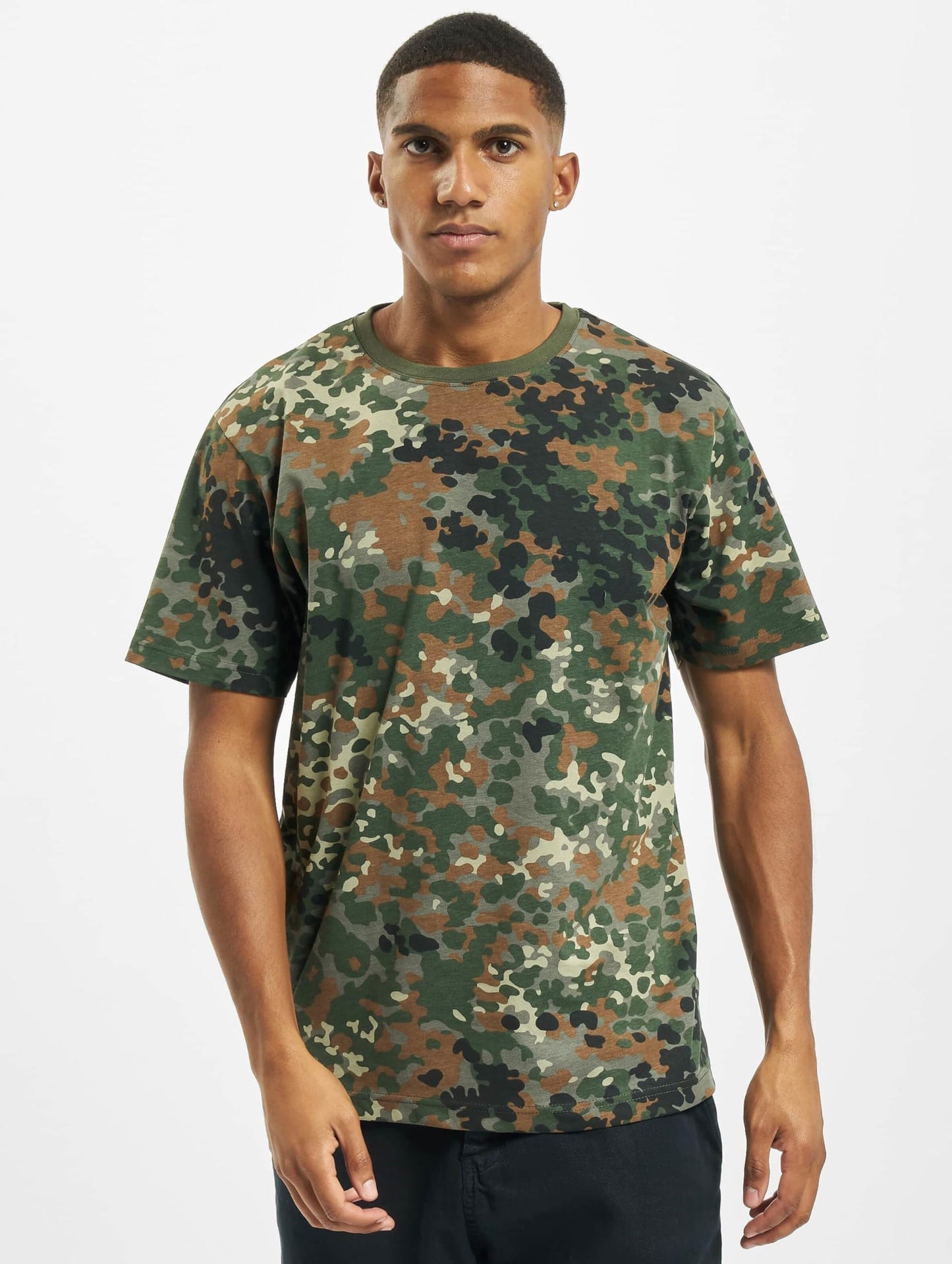 Brandit Men’s T-Shirt – Cotton Crew Neck Casual Short Sleeve Outdoor Top