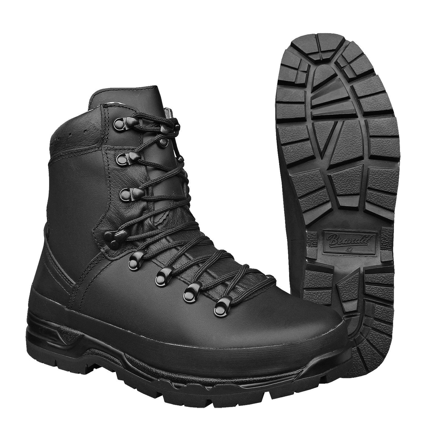 Brandit BW Mountain Boots – Men’s Black Tactical Outdoor Footwear
