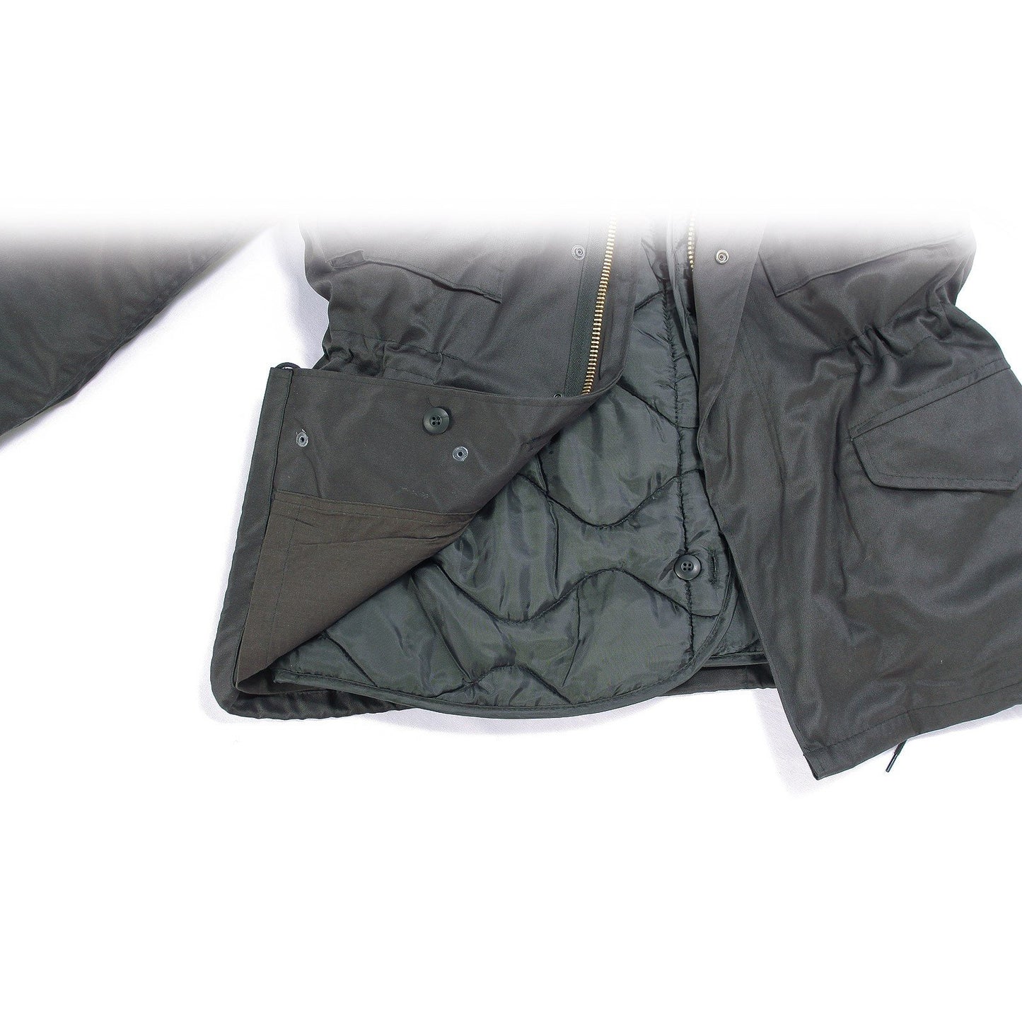 Mil-Tec Men’s M65 Field Jacket – Black Tactical Army Coat 3XL