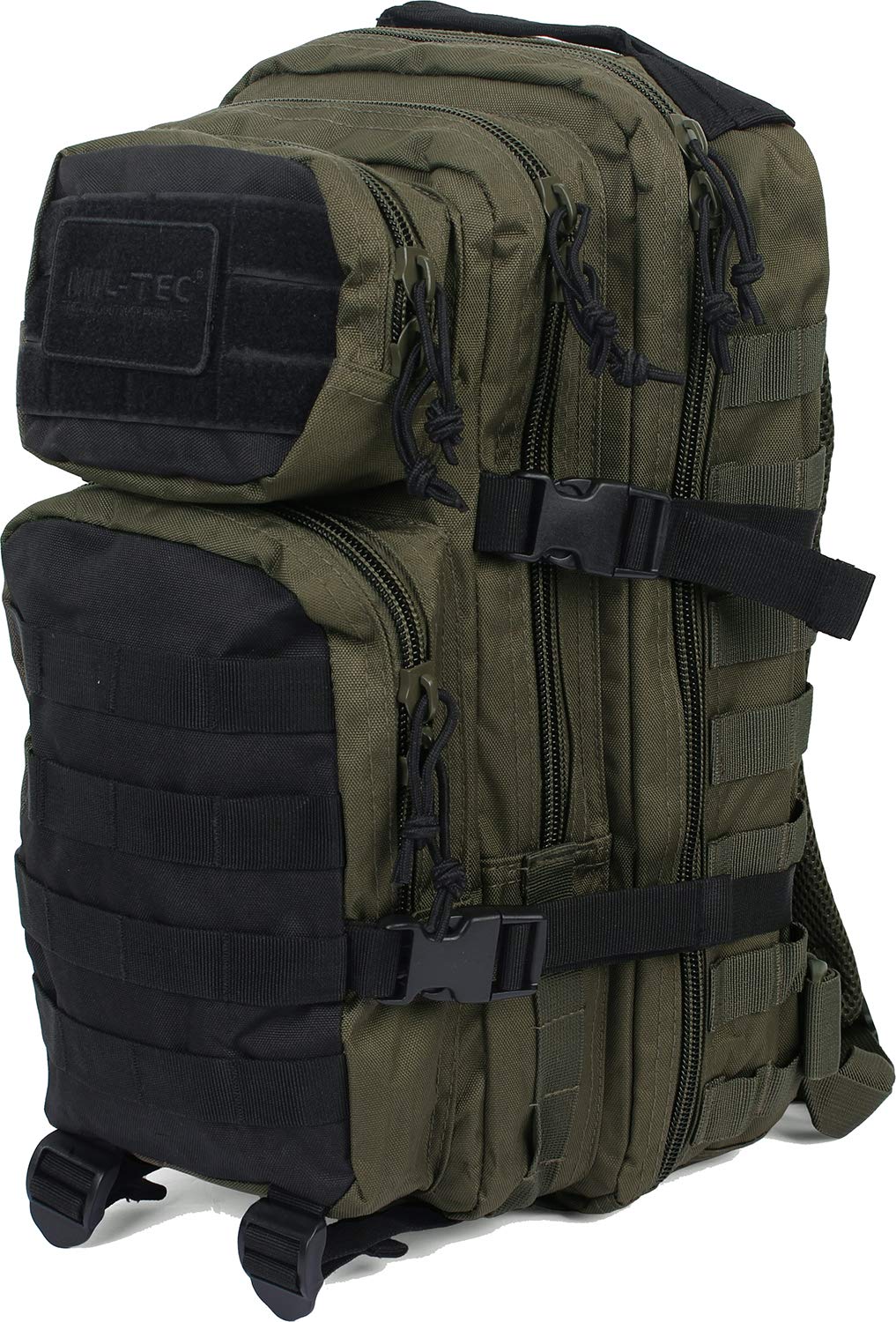 Mil-Tec Ranger Assault Pack - Rugged Durable Lightweight Versatile Tactical Outdoor Camping Hiking Backpack with Adjustable Padded Shoulder Straps & MOLLE Loops