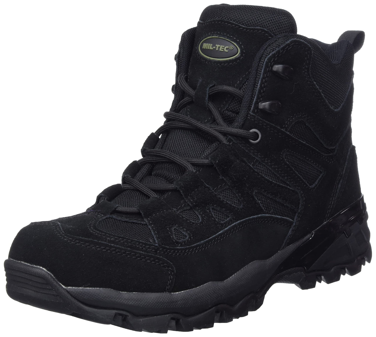 Mil-Tec Men’s Retro Backpacking Boots Black Tactical Outdoor Hiking
