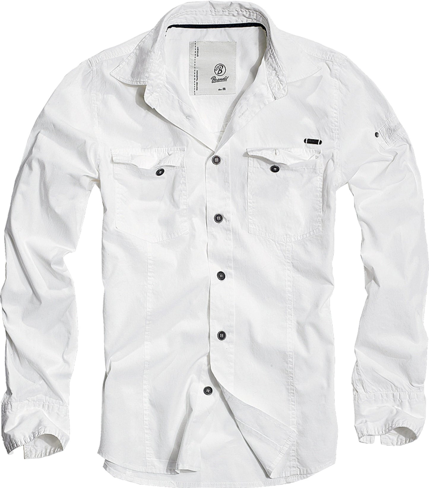 Brandit Men's Slimfit Shirt Woodland