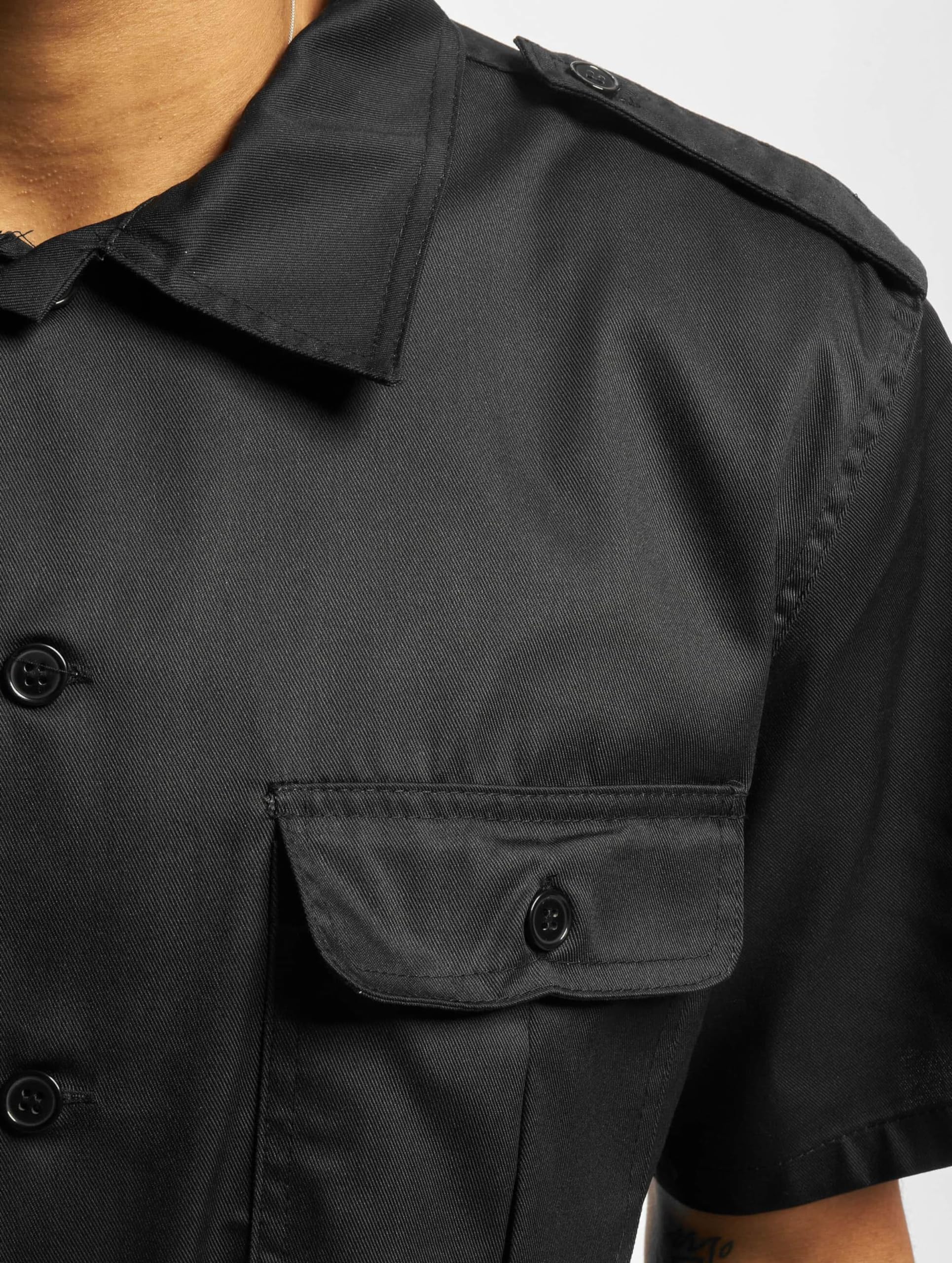 Brandit Men’s Rugged Shirt – Short Sleeve Vintage Outdoor Military Style Top