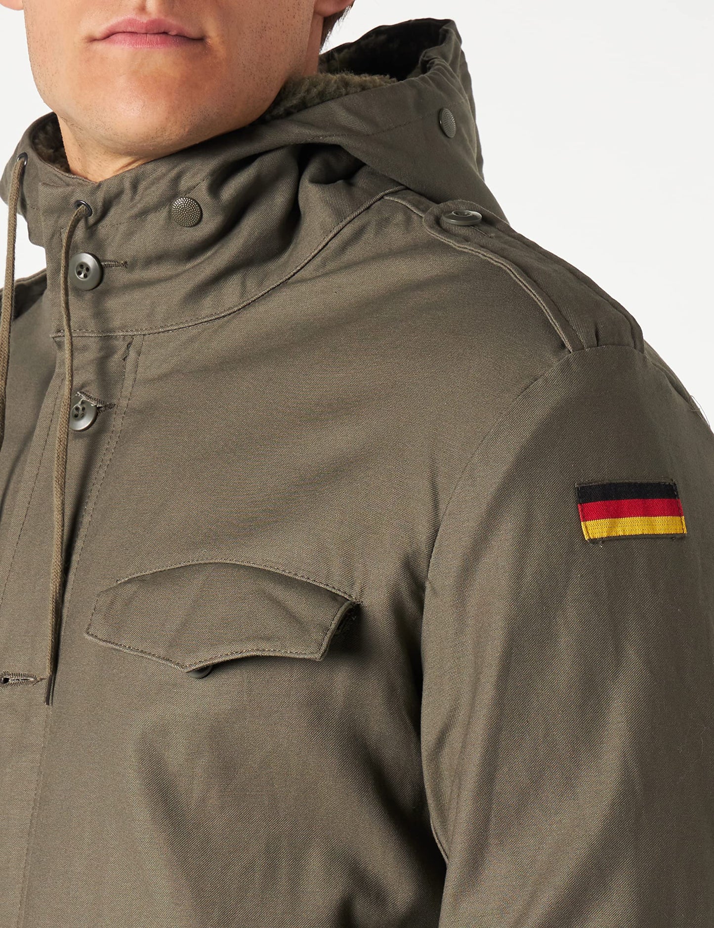 CamoOutdoor Men's German Army Classic Parka Military Combat Jacket Coat with Liner