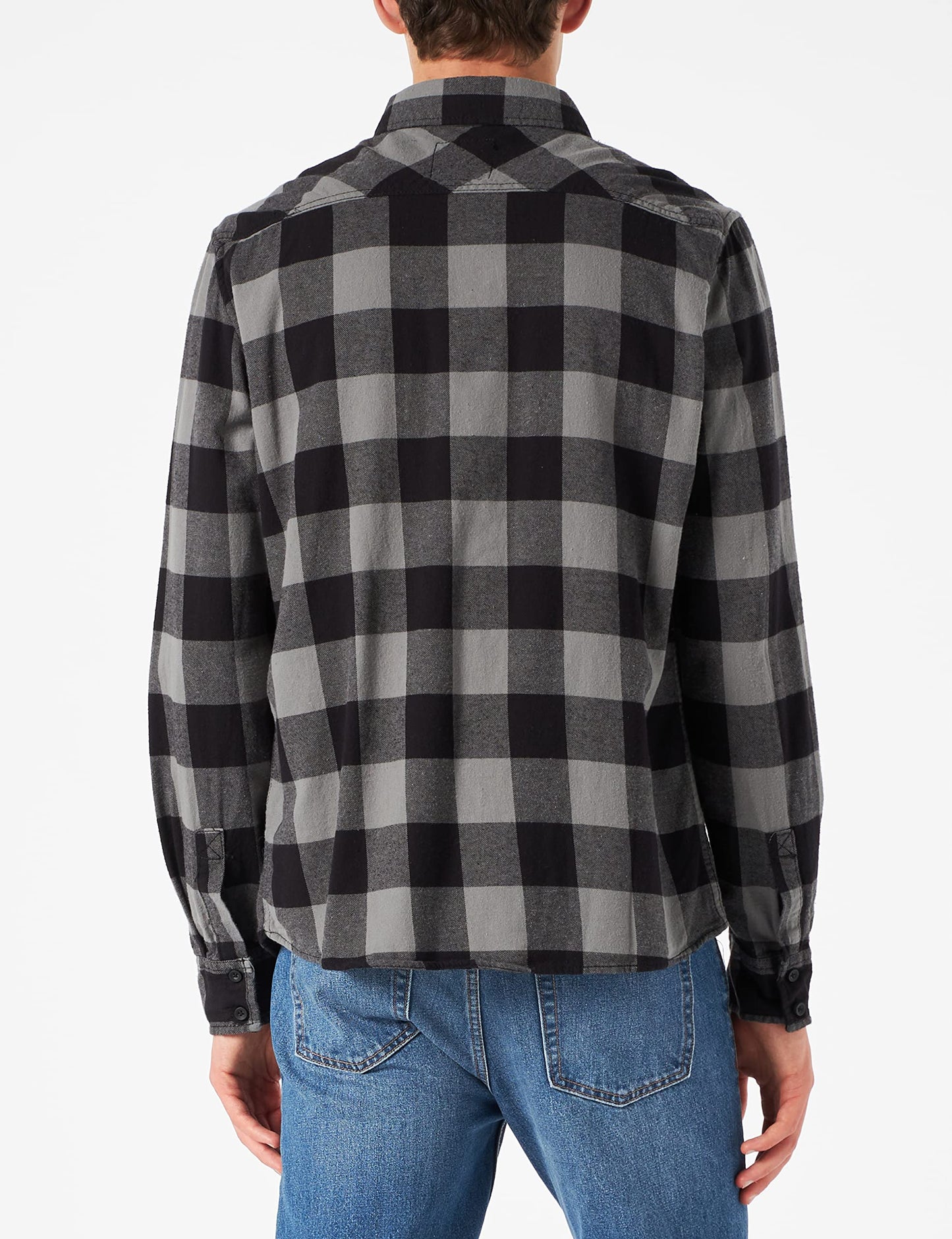 Brandit Men's Check Shirt Black/Charcoal Gray Size XXL