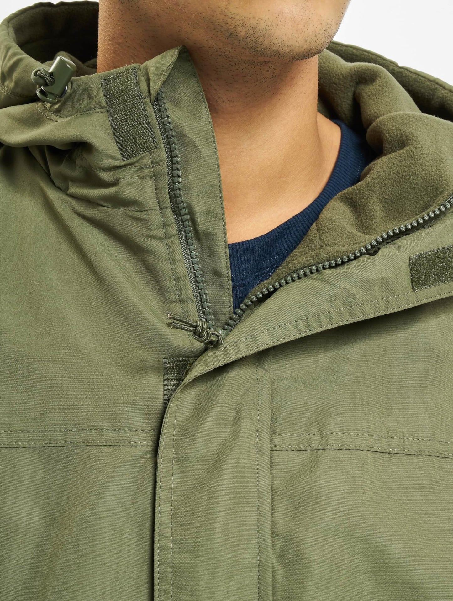 Brandit Men’s Windbreaker Front Zip – Waterproof Outdoor Jacket Olive Size L