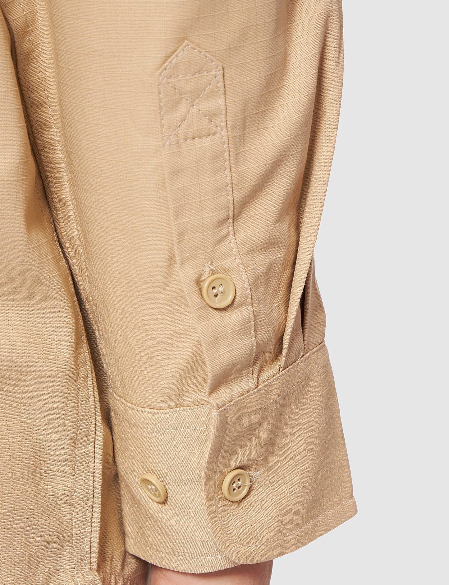 Mil-Tec Long Sleeve Tropical Shirt (Khaki, M)