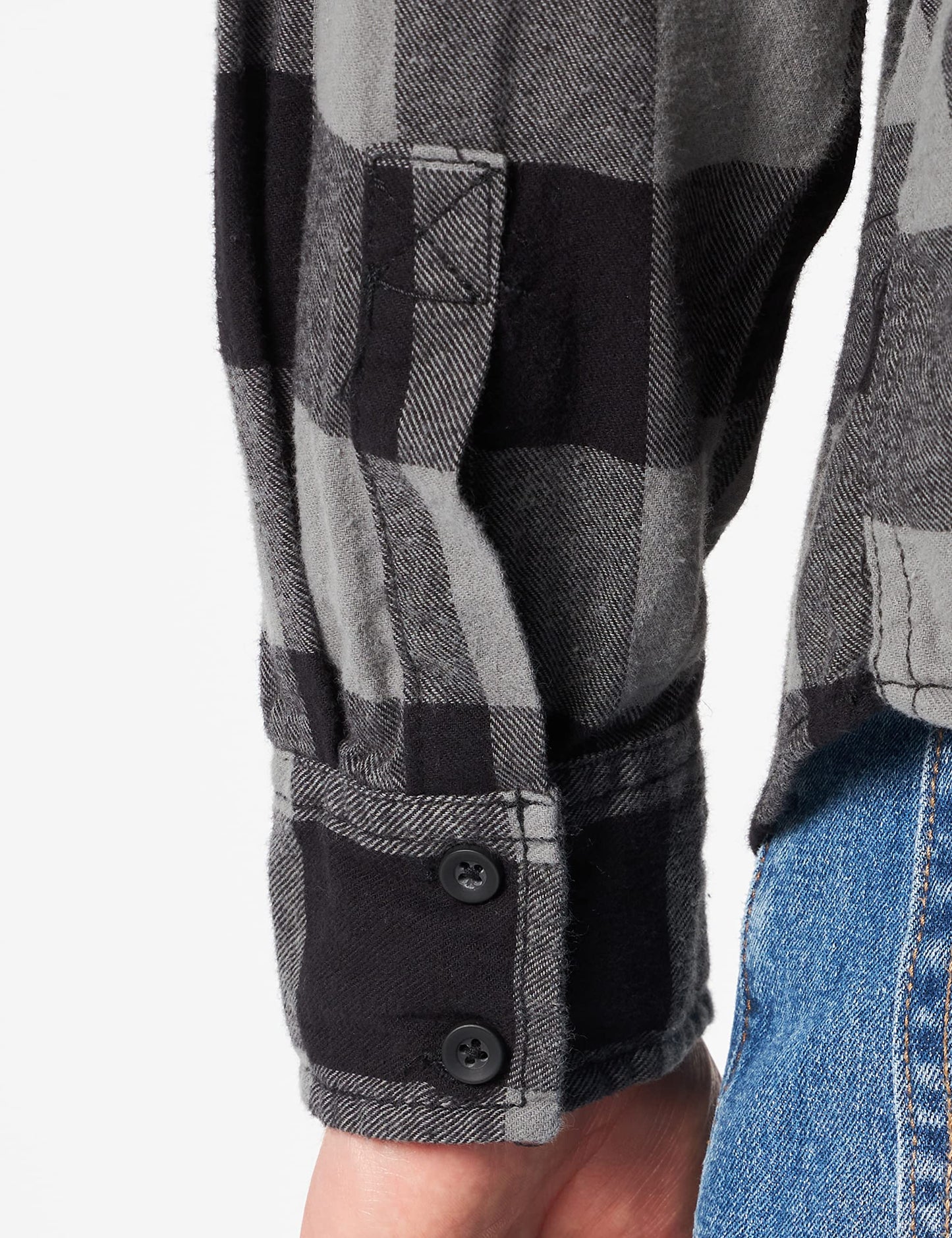 Brandit Men's Check Shirt Black/Charcoal Gray Size S