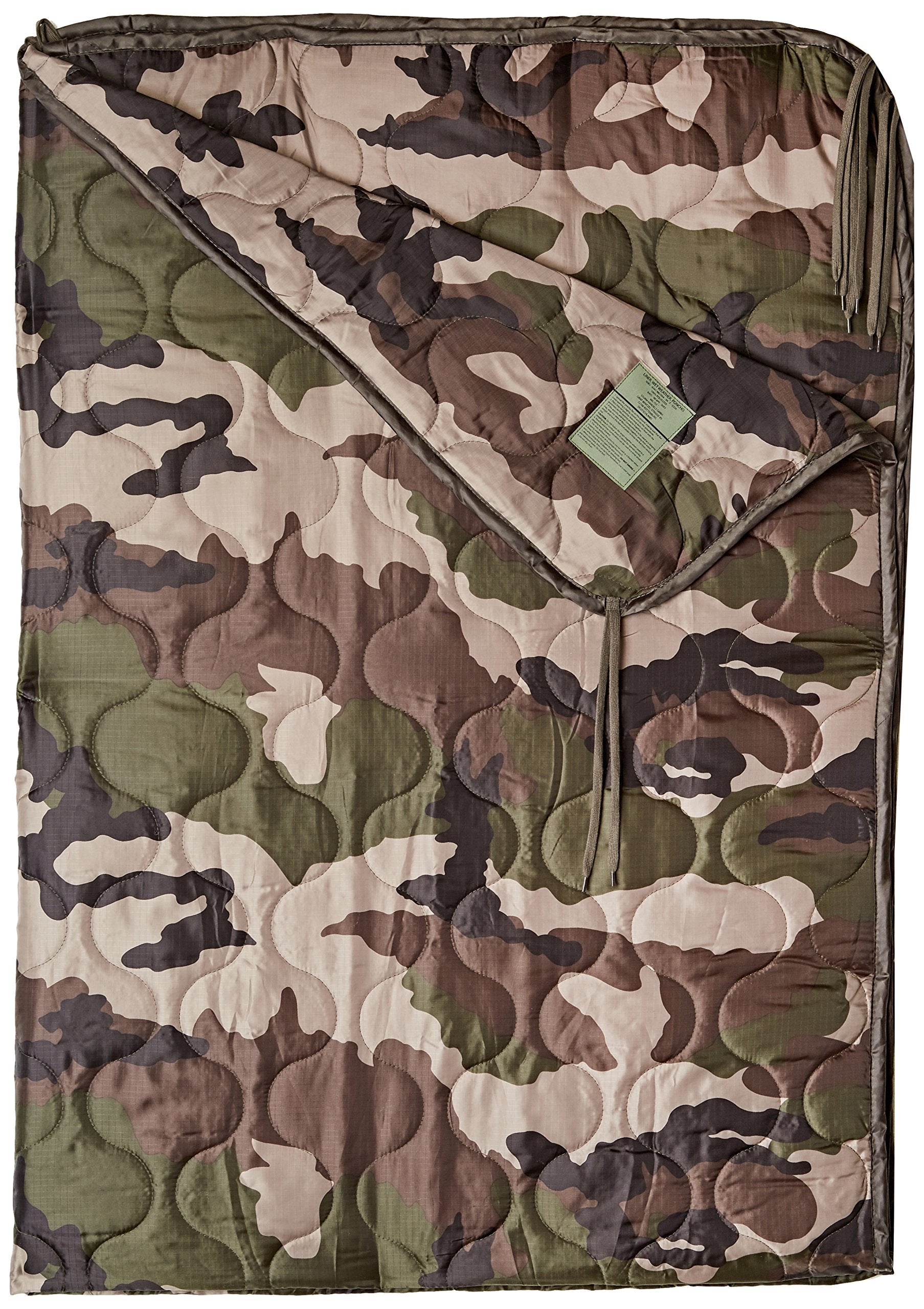 French Army Poncho Liner CCE Camo – Travel Sleeping Bag Blanket