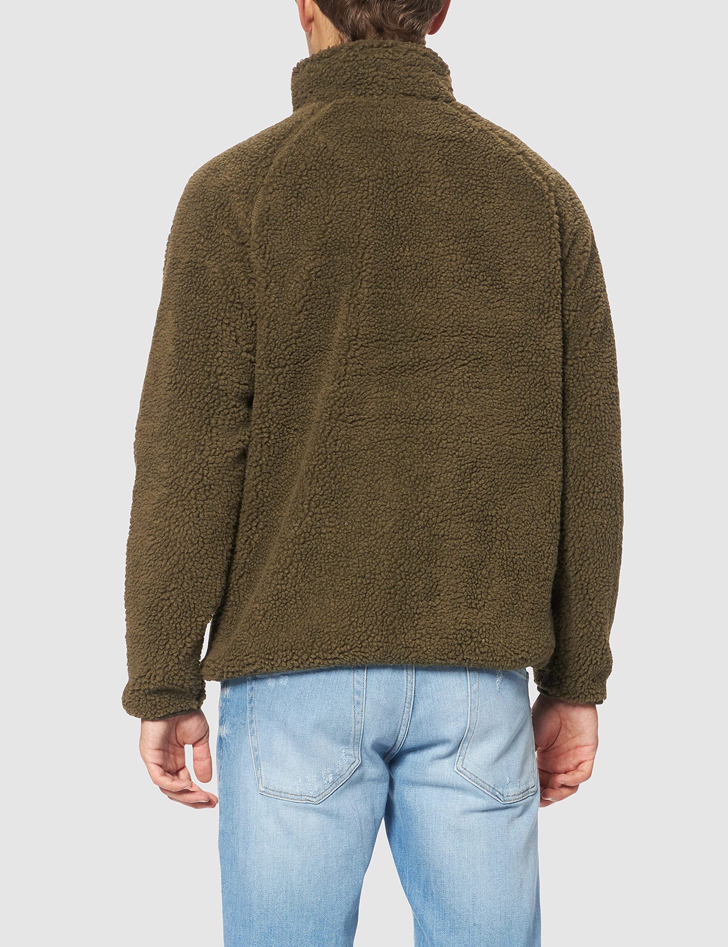 Brandit Men’s Teddyfleece Troyer Olive S | Warm Pullover Outdoor Sweater