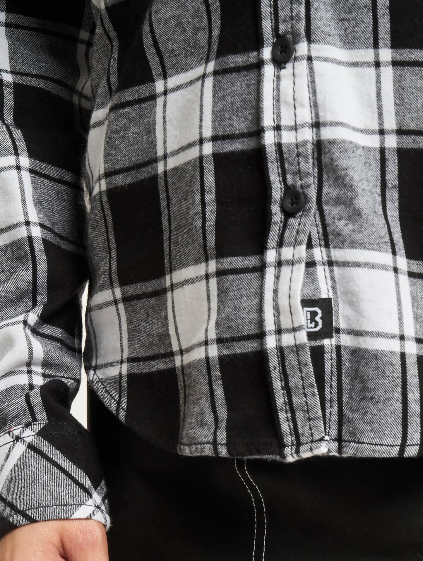 Brandit Ladies Amy Flanell Shirt White/Black
