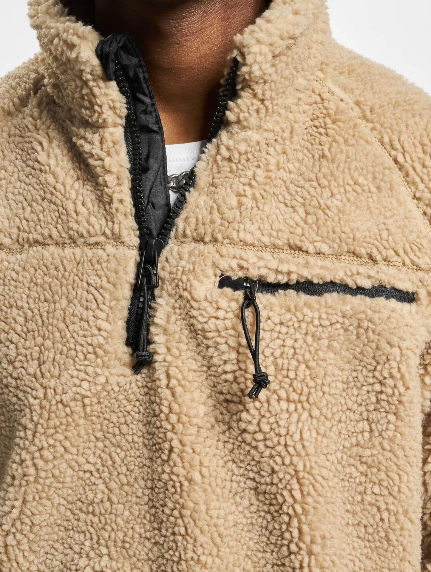 Brandit Men’s Teddyfleece Troyer Camel 5XL | Warm Pullover Outdoor Sweater