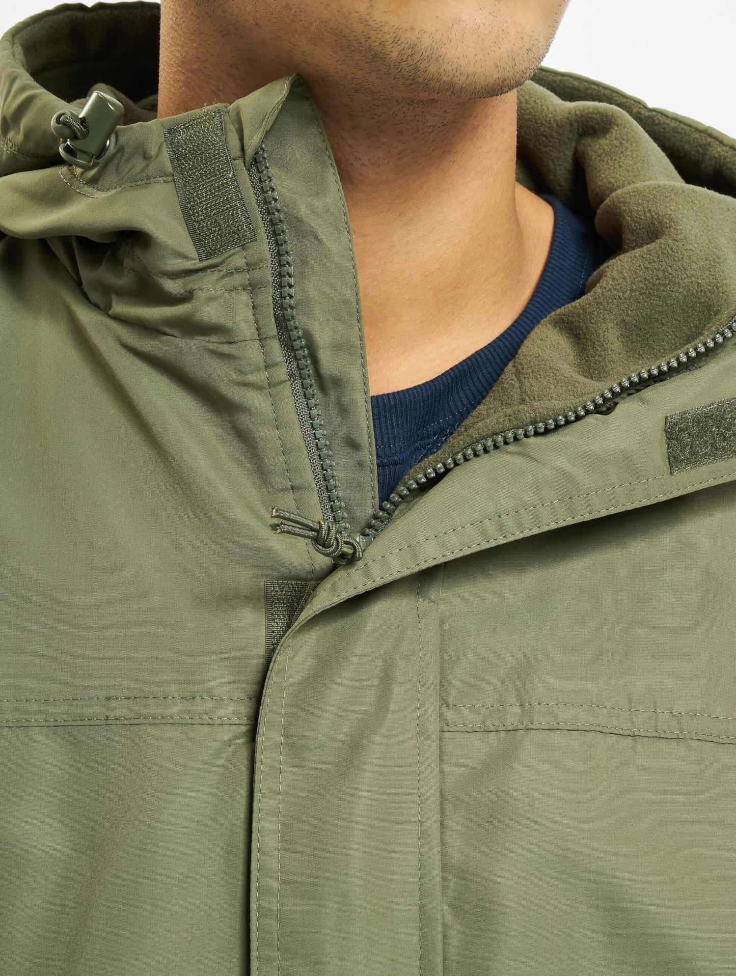 Brandit Men’s Windbreaker Front Zip – Waterproof Outdoor Jacket Olive size S